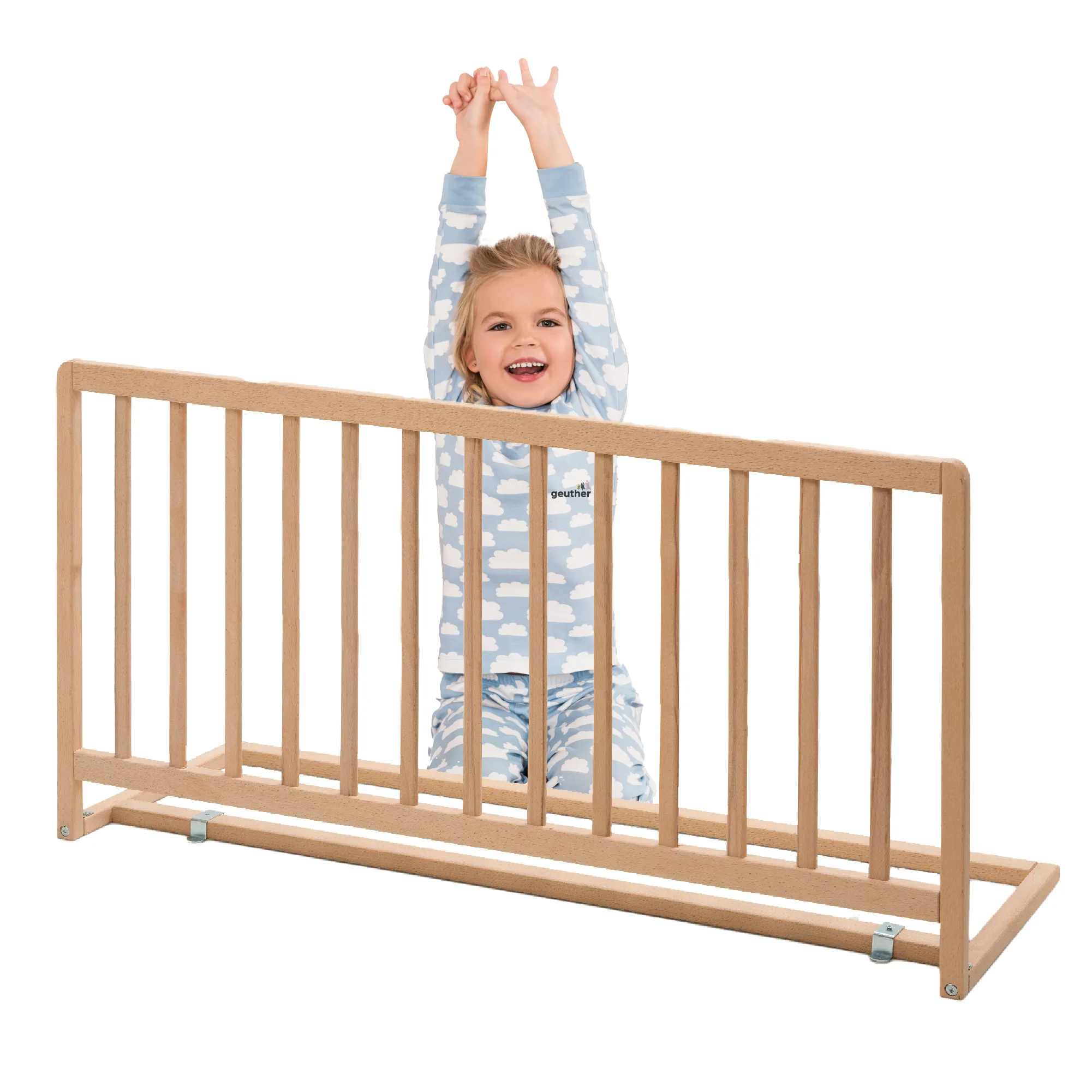 Bettschutzgitter Lissi: 60cm hoch. 110cm lang