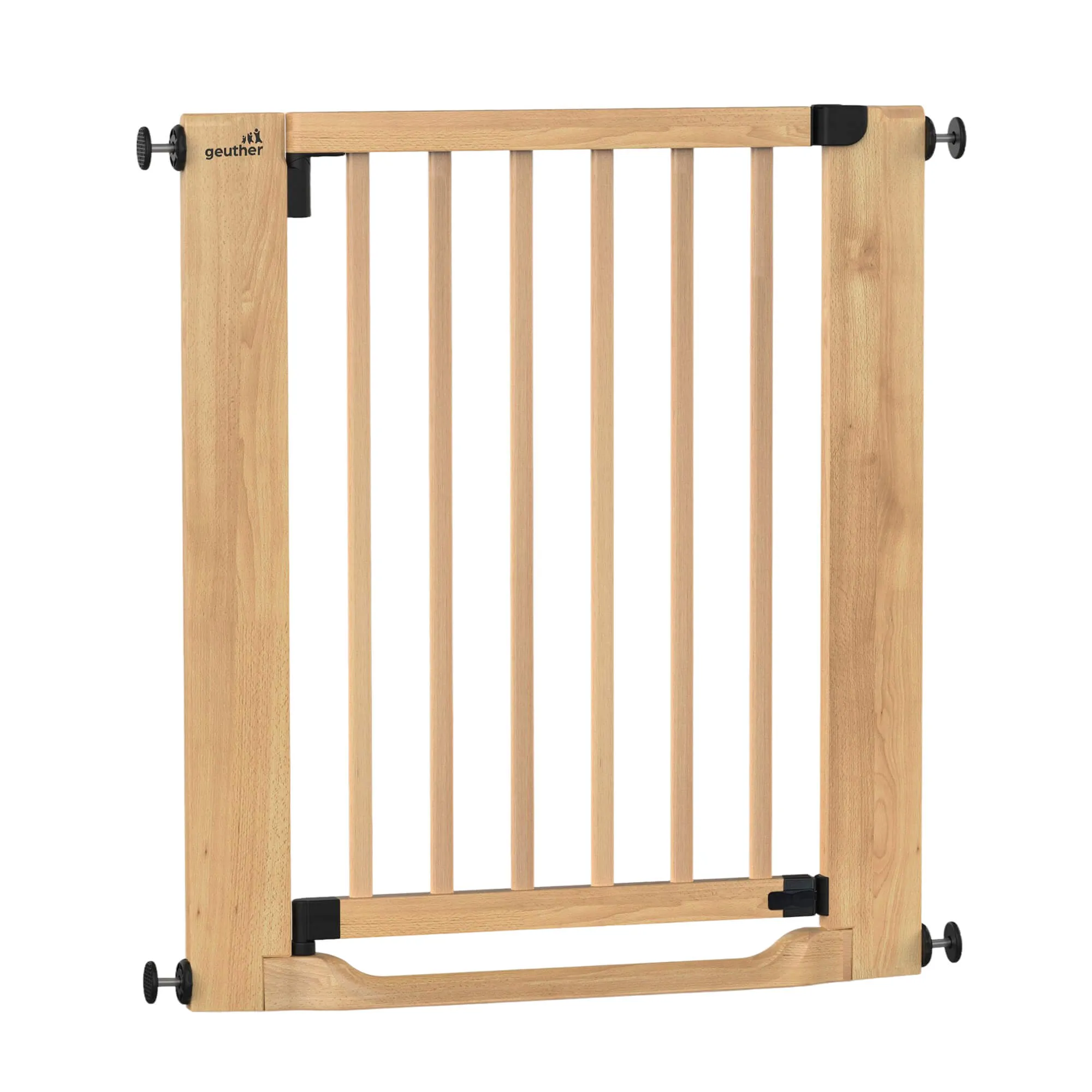 Türschutzgitter Easylock mit Flatstep aus Holz - 71 cm - 79 cm