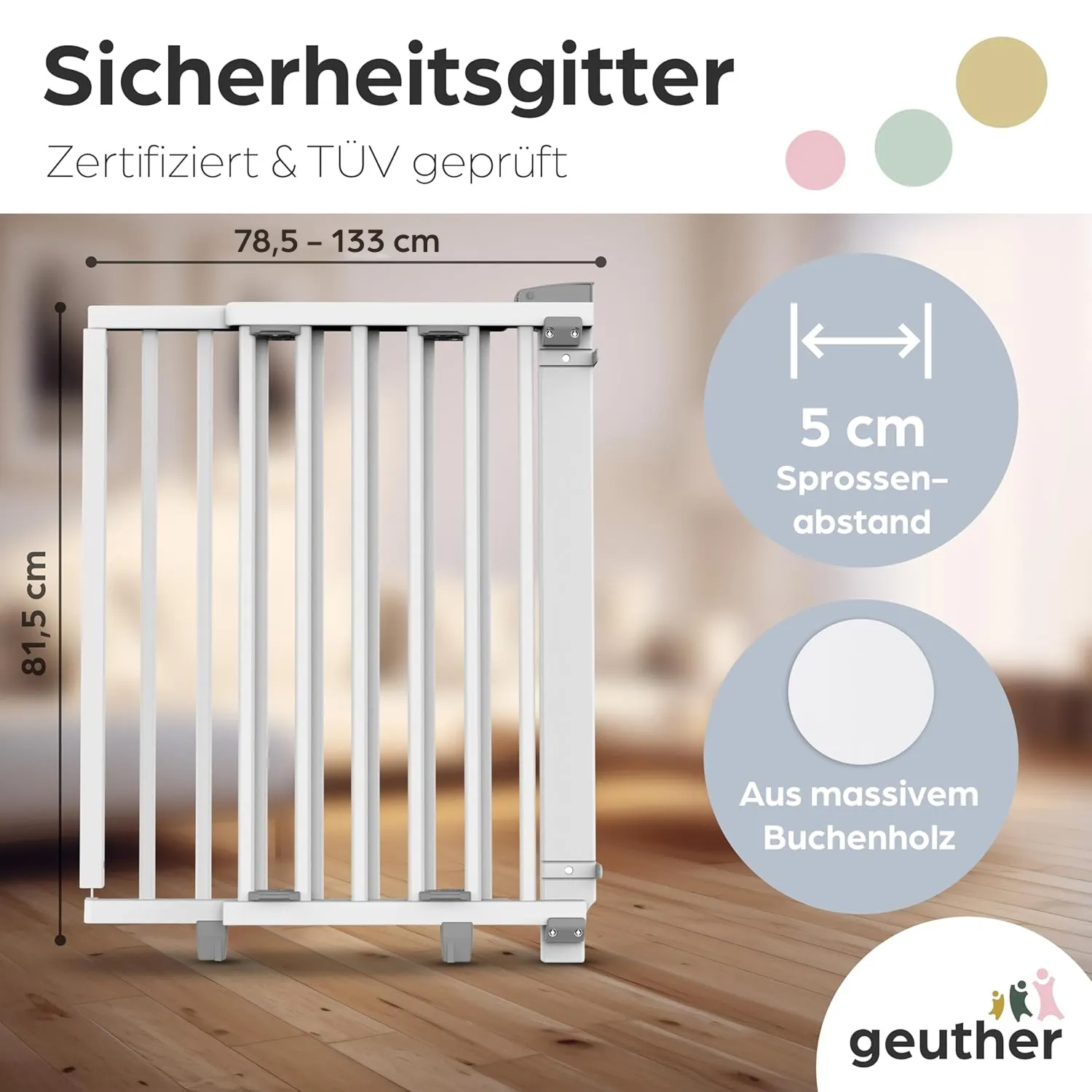 Türschutzgitter Oris (2734+) für Öffnungen von 78,5 cm - 133 cm
