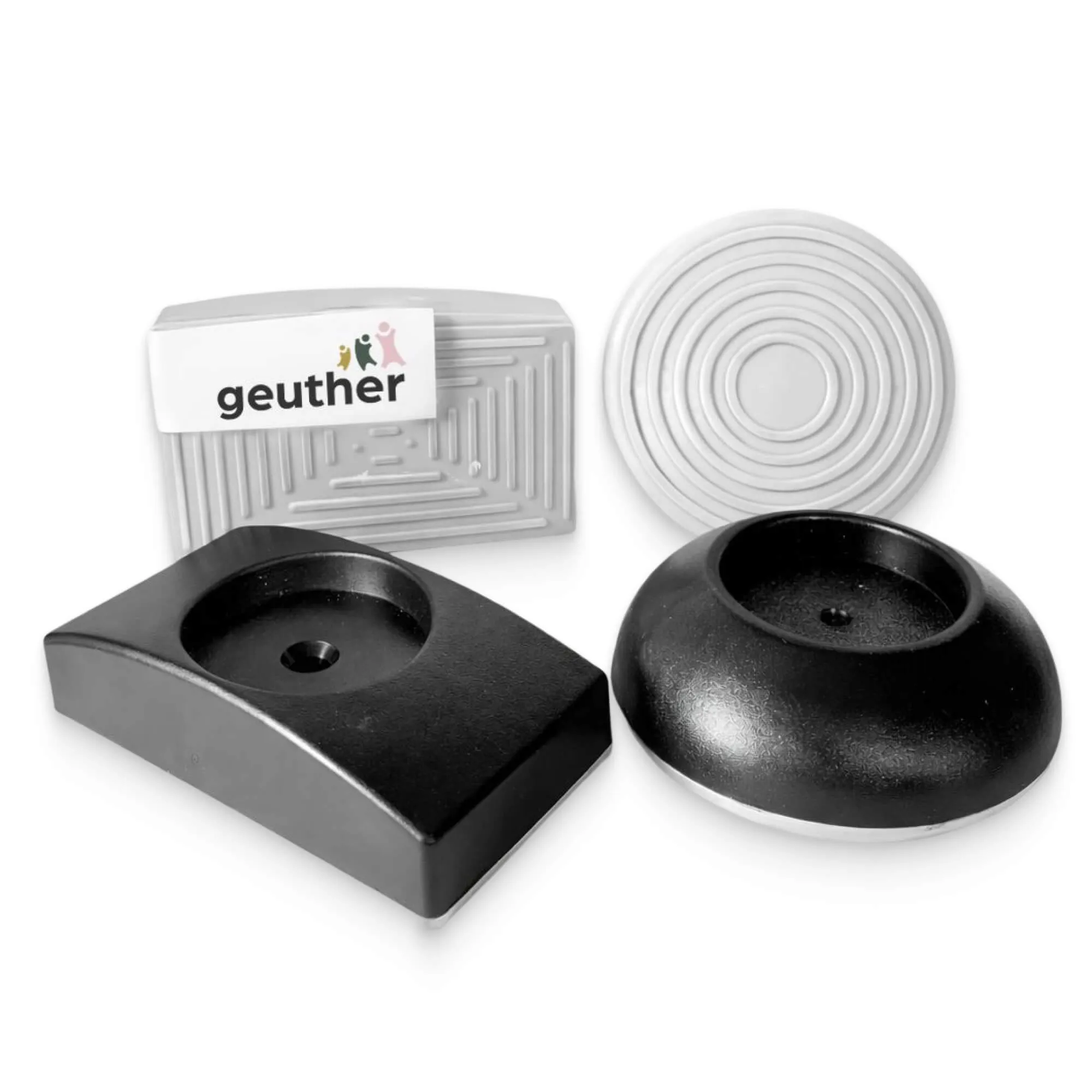Wandschutzpads rund und eckig in schwarz