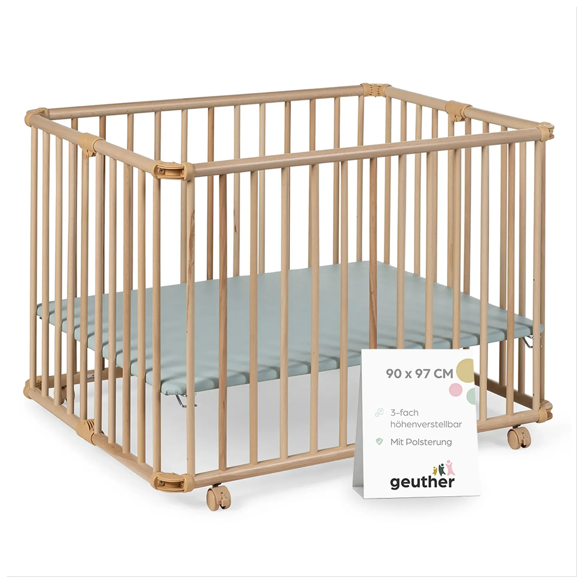 Laufgitter Lucilee. 76x97 und 90x97 cm. mobil auf Rollen