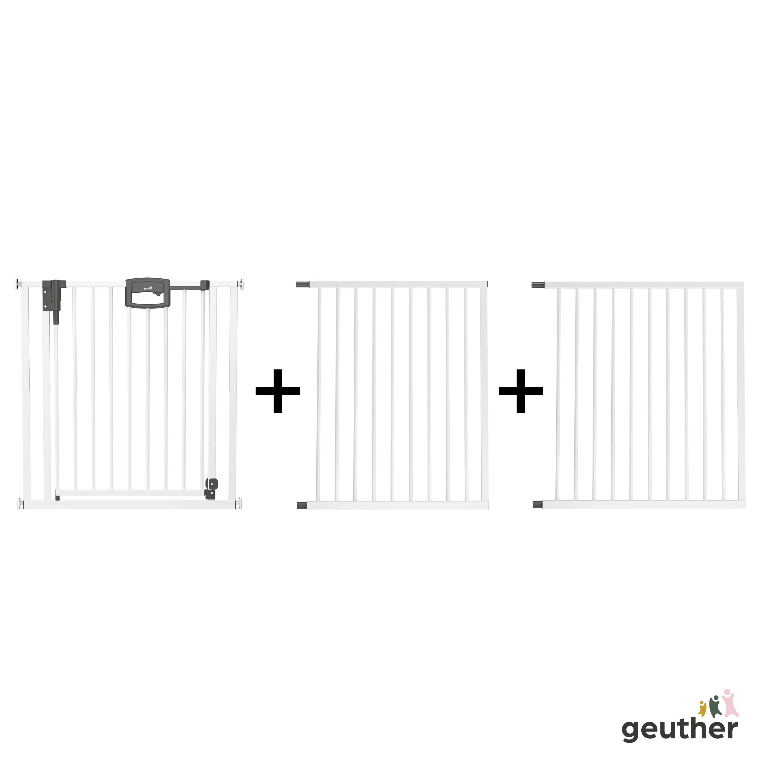Tür- und Treppenschutzgitter Easylock Plus zum Klemmen Metall (216,5 cm - 224,5 cm)