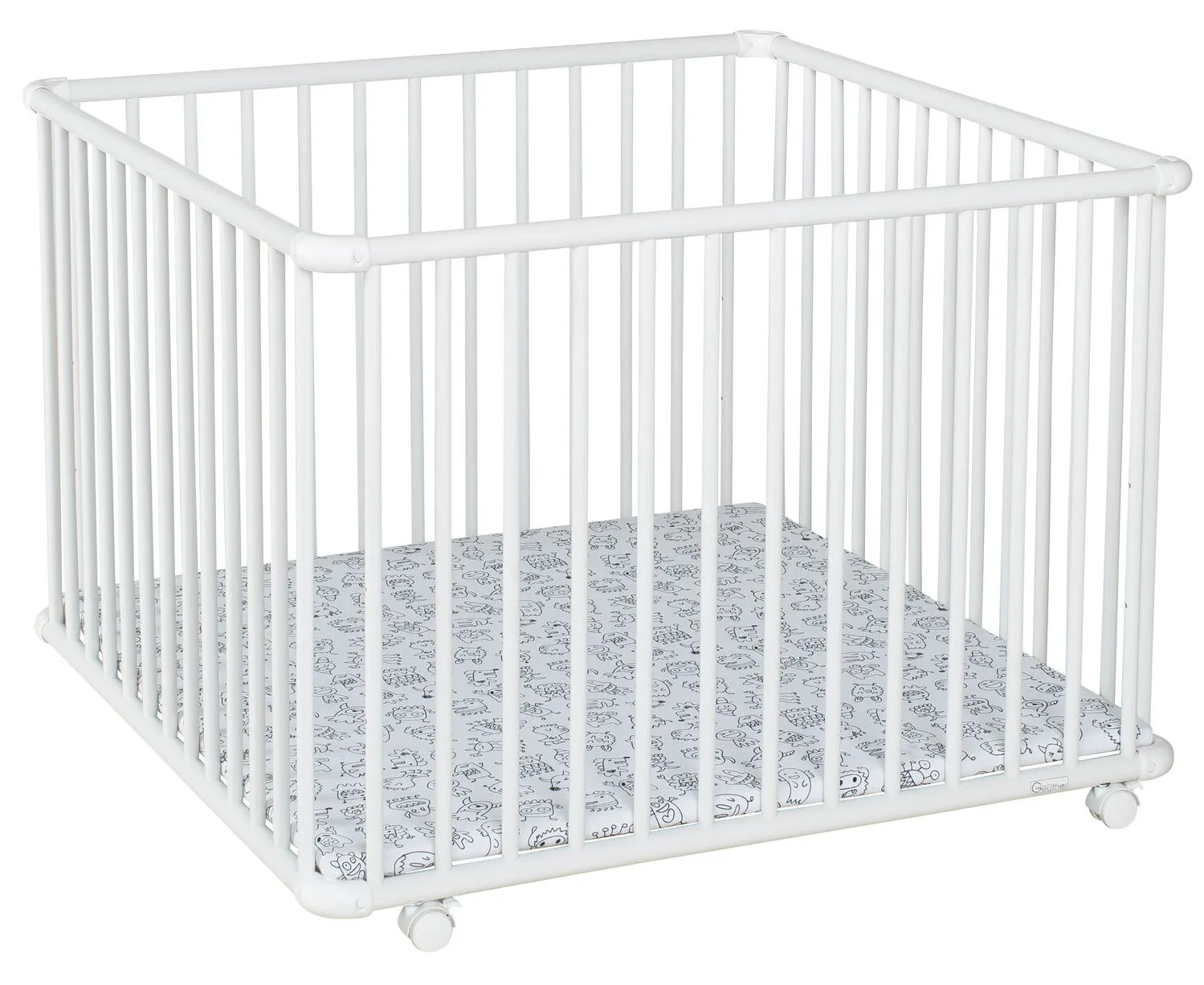 Laufgitter Belami Plus. 76x97 und 97x97 cm. mobil auf Rollen