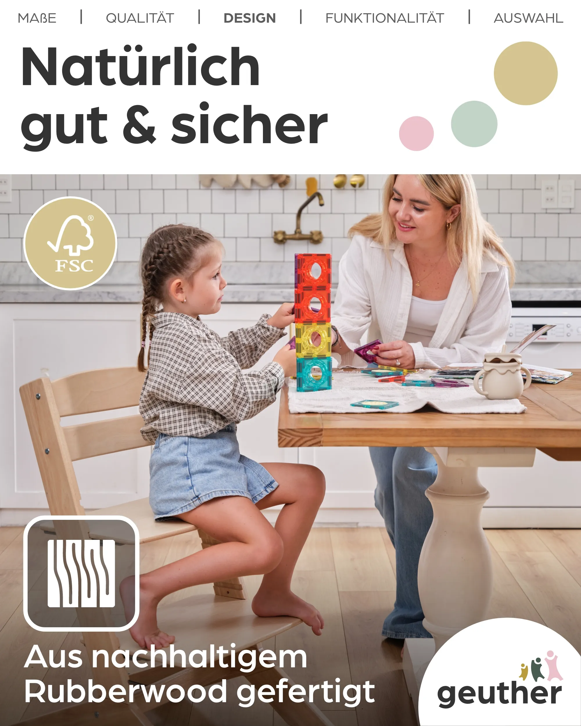 NALA - Baby- & Kinderhochstuhl aus Holz
