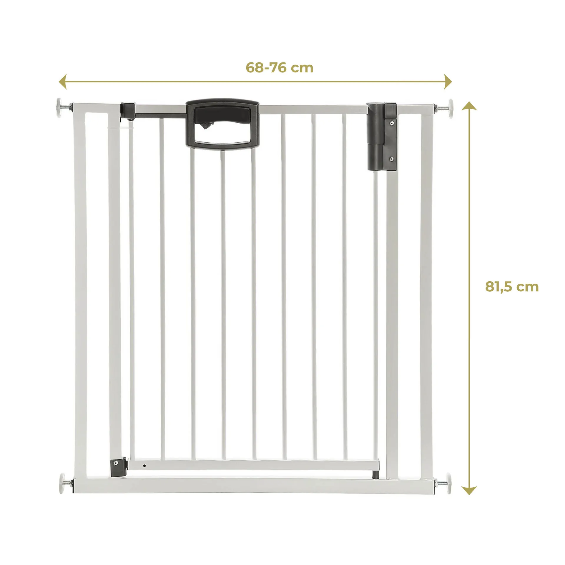 Tür- und Treppenschutzgitter Easylock Plus zum Klemmen Metall (216,5 cm - 224,5 cm)