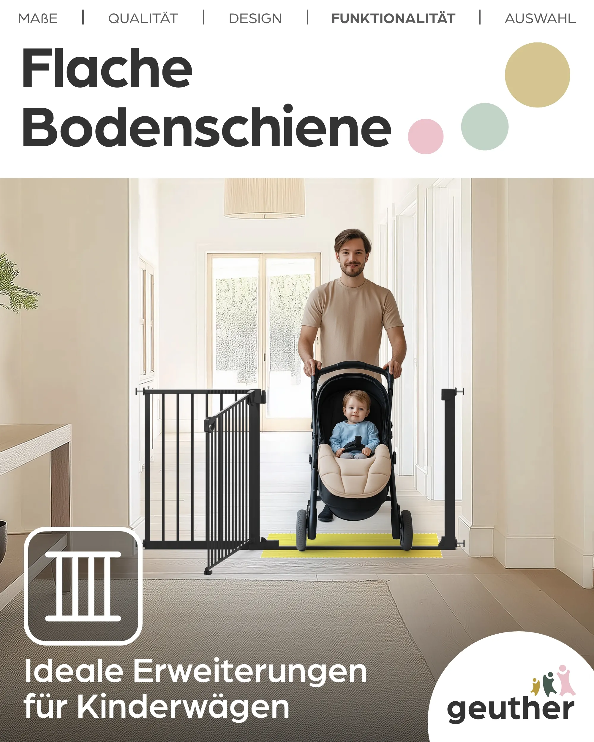Verlängerung für Easylock mit FlatStep in Schwarz - 30cm
