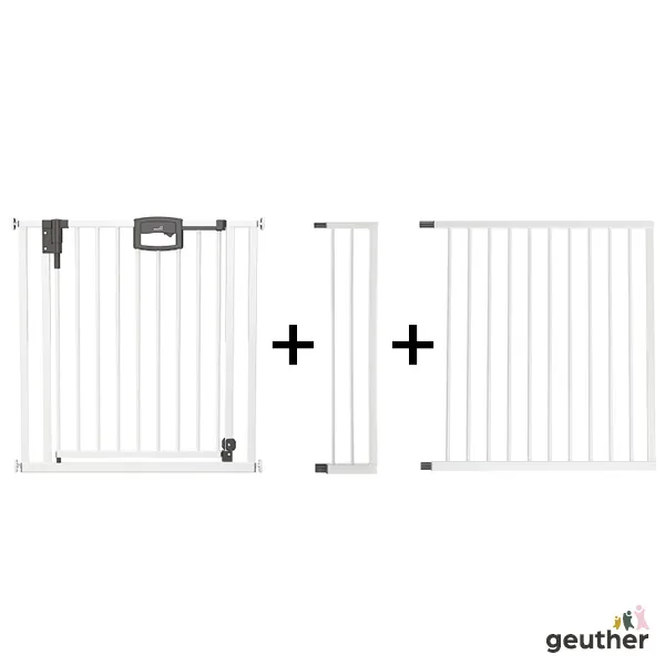 Tür- und Treppenschutzgitter Easylock Plus zum Klemmen Metall (168,5 cm - 176,5 cm)