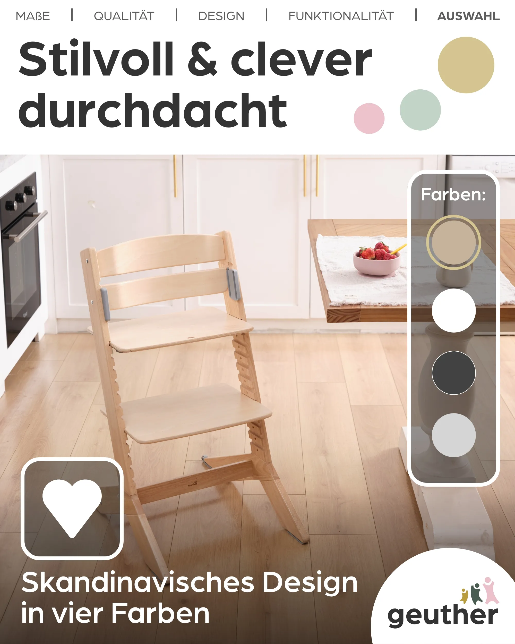 NALA - Baby- & Kinderhochstuhl aus Holz