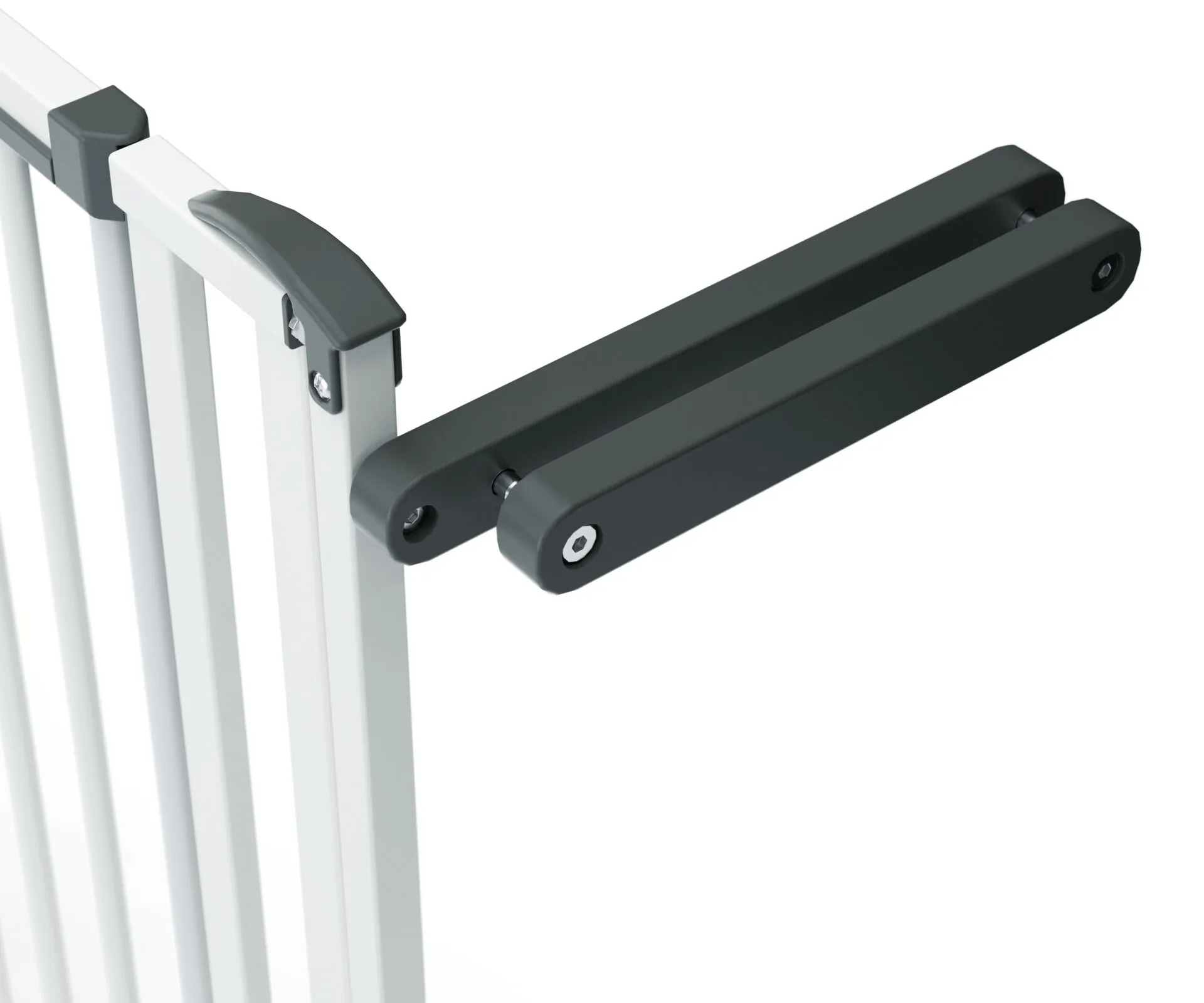 Tür- und Treppenschutzgitter Easylock Plus zum Klemmen Metall (84,5 cm - 92,5 cm)