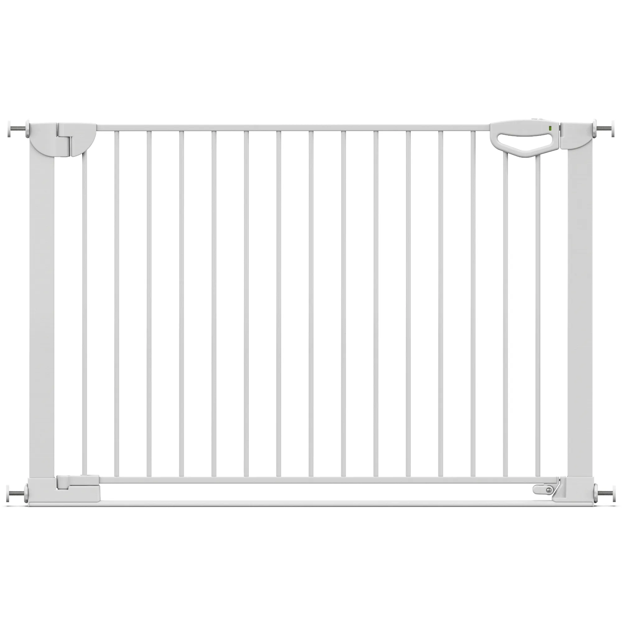 Tür- & Treppenschutzgitter Easylock mit Flatstep 118 cm - 125 cm - Weiß