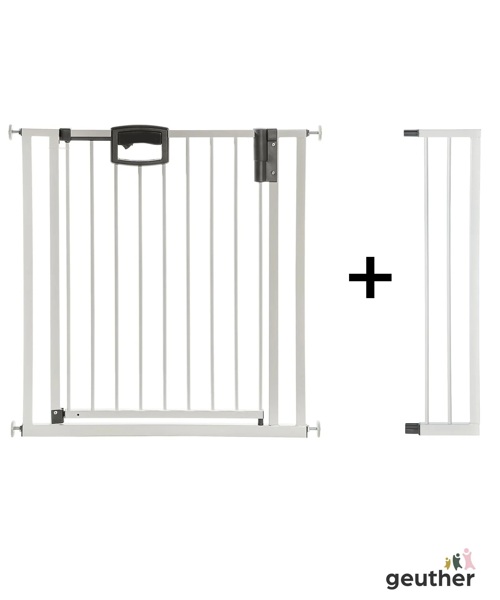 SET4792_0092VS Tür- und Treppenschutzgitter Easylock Plus zum Klemmen Metall (96,5 cm - 104,5 cm)