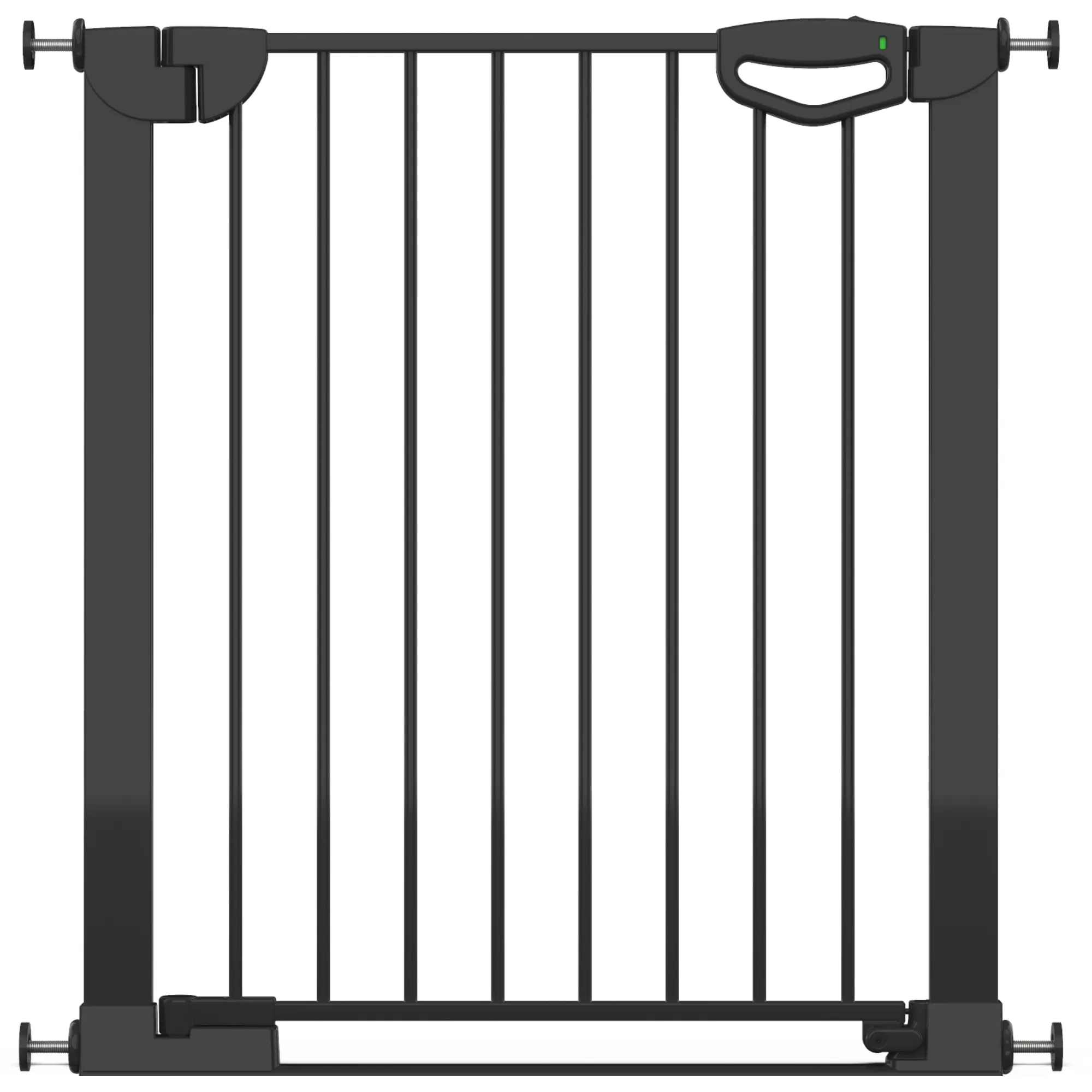 Tür- & Treppenschutzgitter Easylock mit Flatstep 76 cm - 83 cm - Schwarz