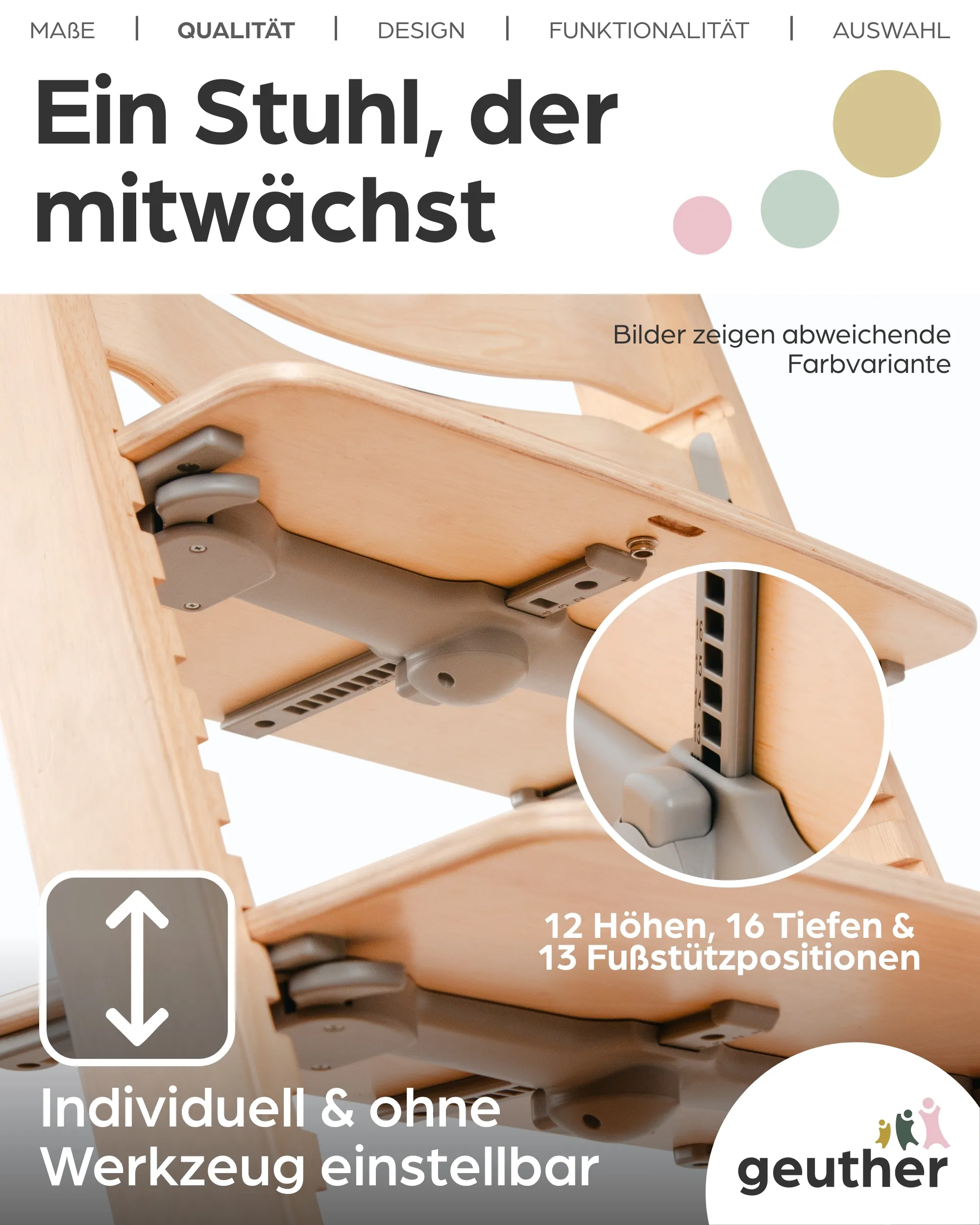 NALA - Baby- & Kinderhochstuhl aus Holz