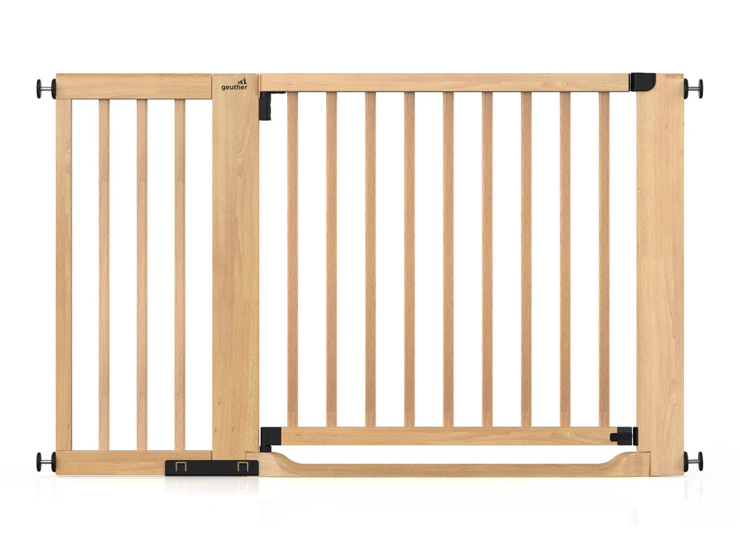 Türschutzgitter Easylock mit Flatstep aus Holz - 125 cm - 133 cm