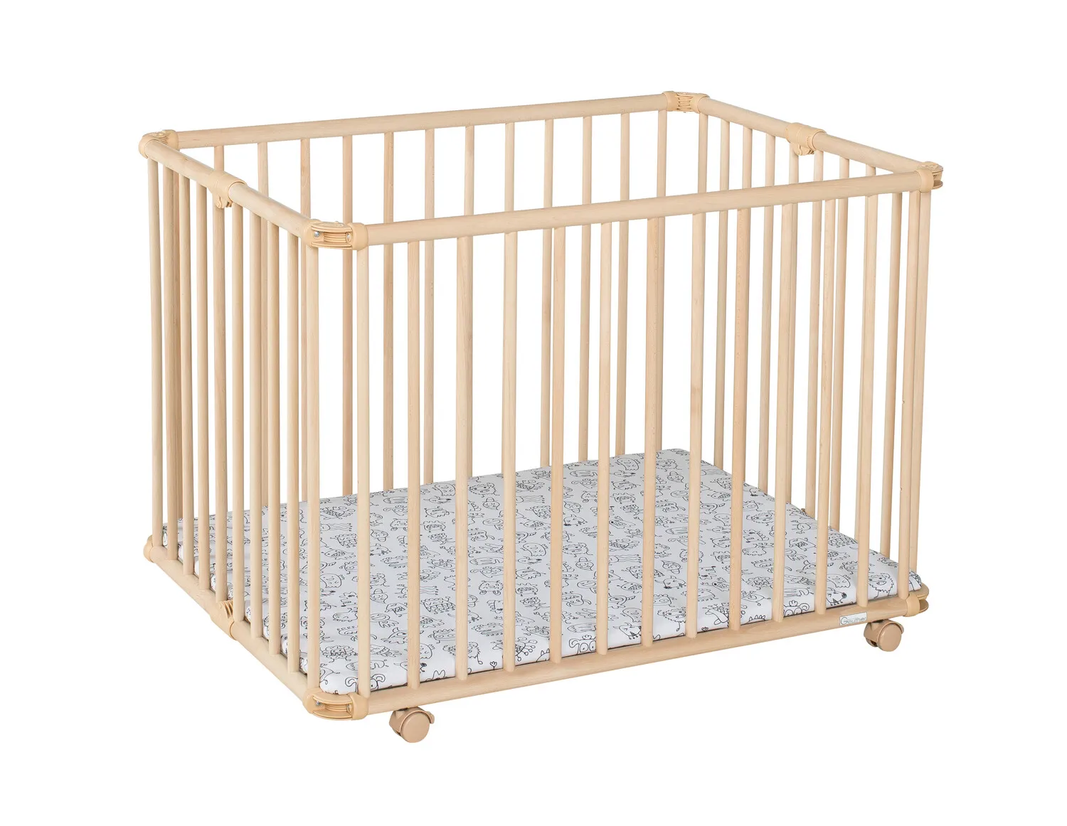 Laufgitter Lucilee. 76x97 und 90x97 cm. mobil auf Rollen
