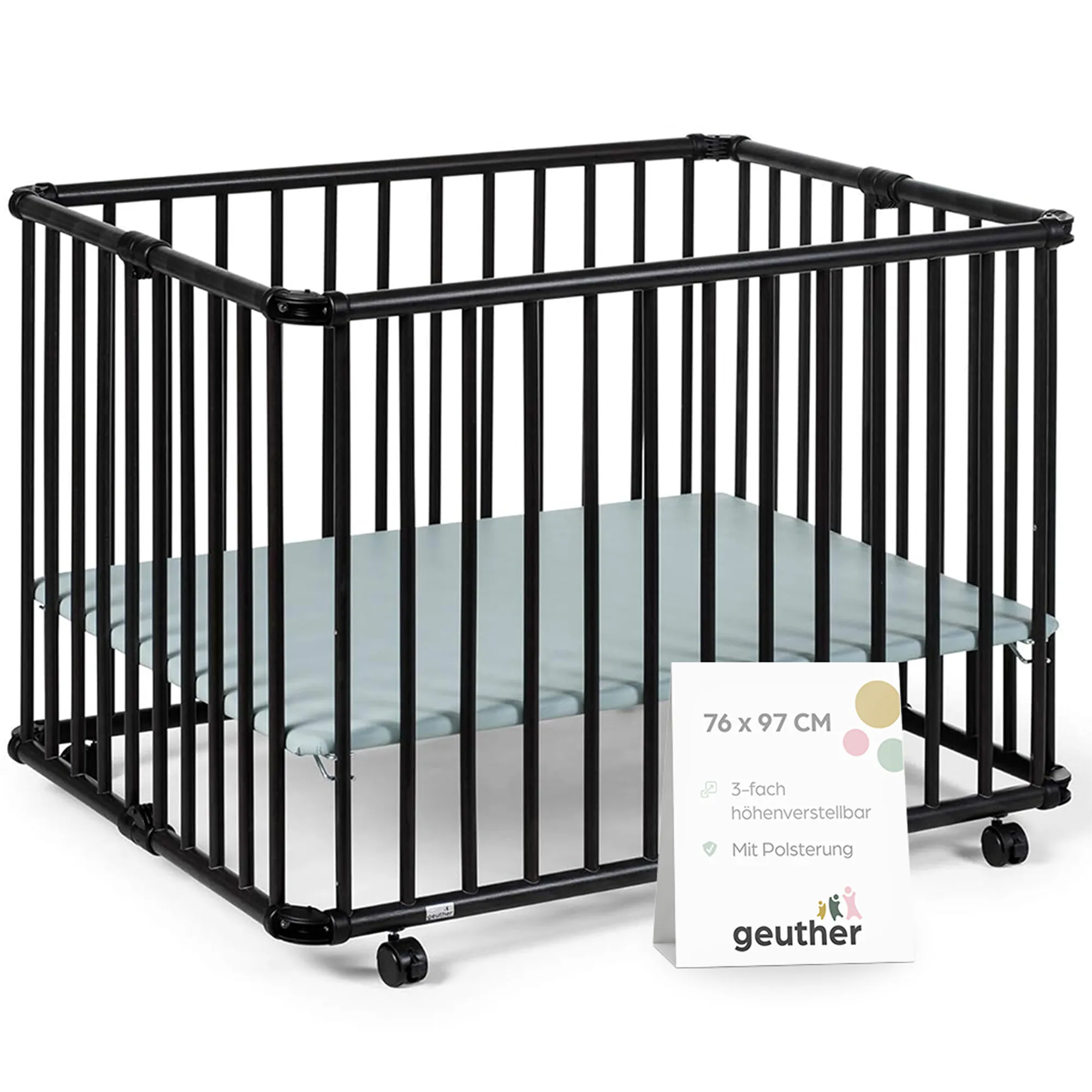 Laufgitter Lucilee. 76x97 und 90x97 cm. mobil auf Rollen