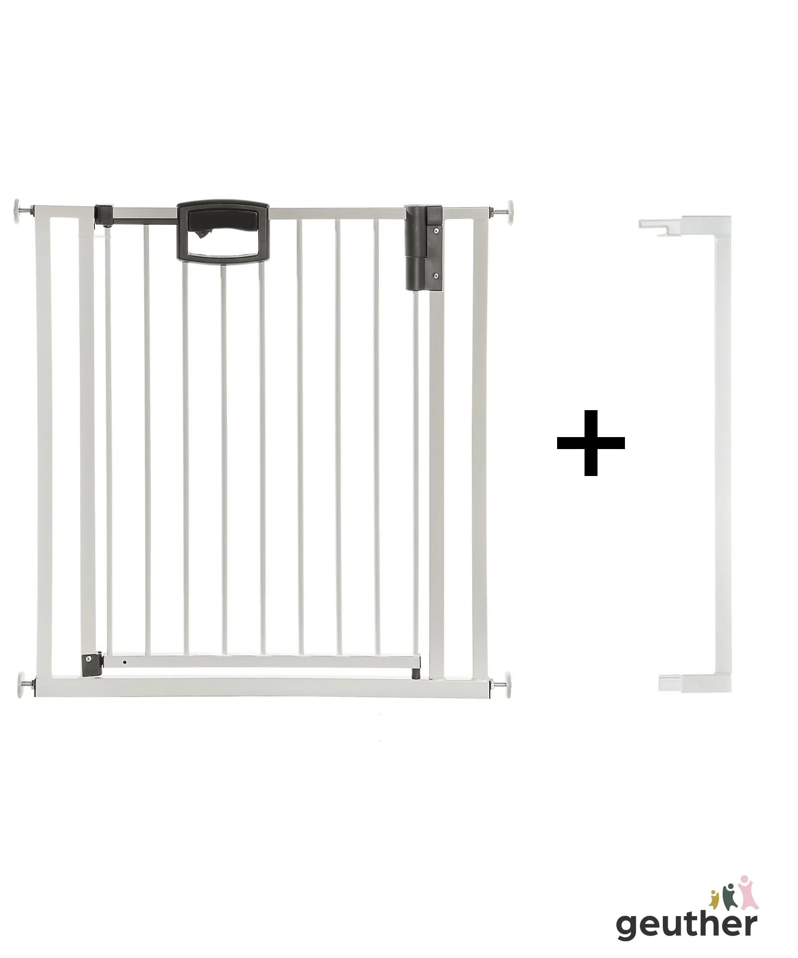 SET4792_0091VS Tür- und Treppenschutzgitter Easylock Plus zum Klemmen Metall (88,5 cm - 96,5 cm)
