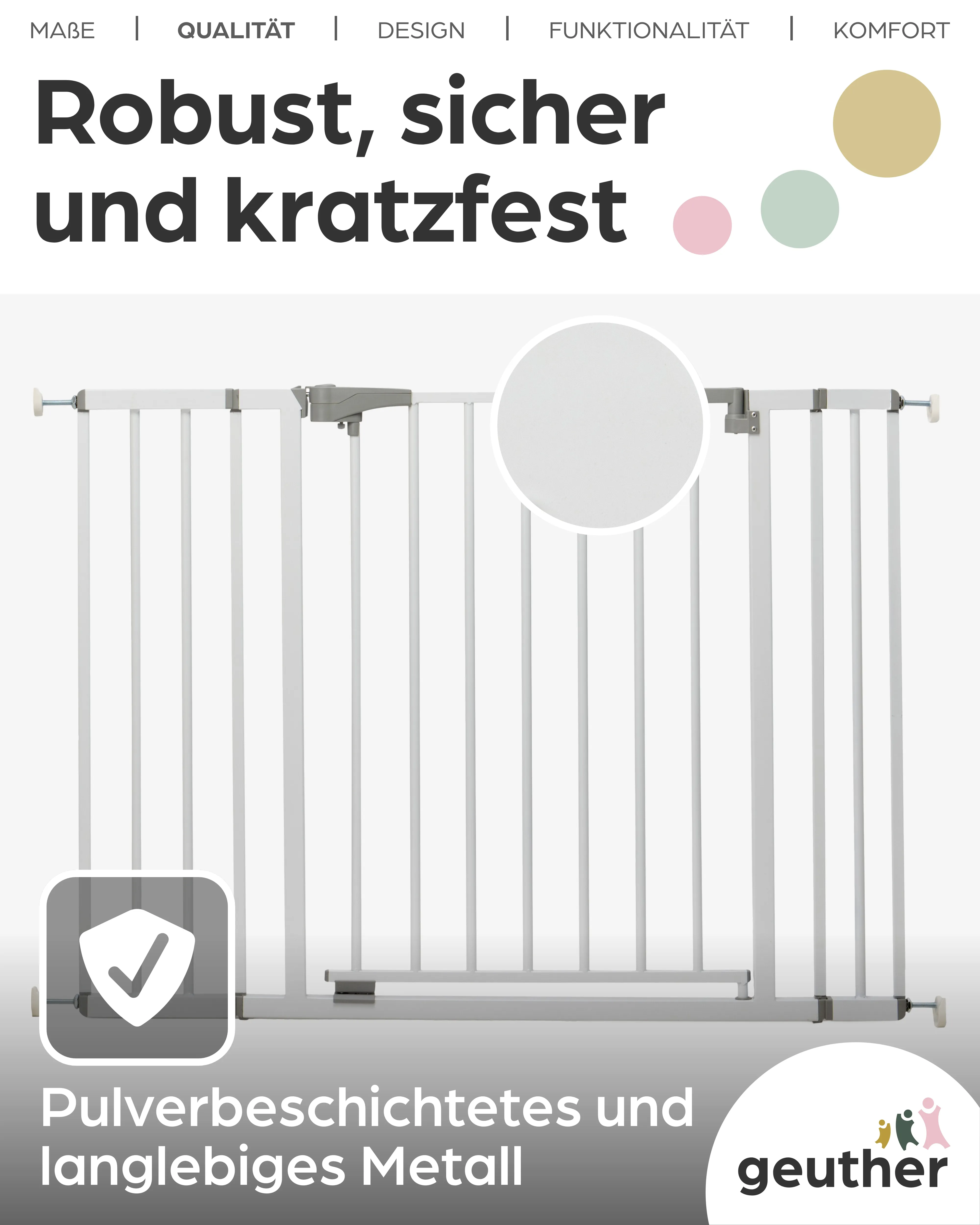 Türschutzgitter 4712 für Öffnungen von 115.5-124 cm aus Metall