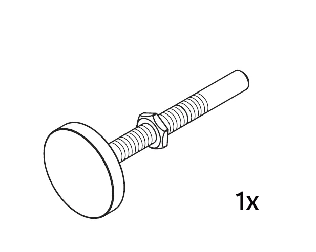 Ersatzteil Tellerschraube M10x80 – Serie Easylock Plus