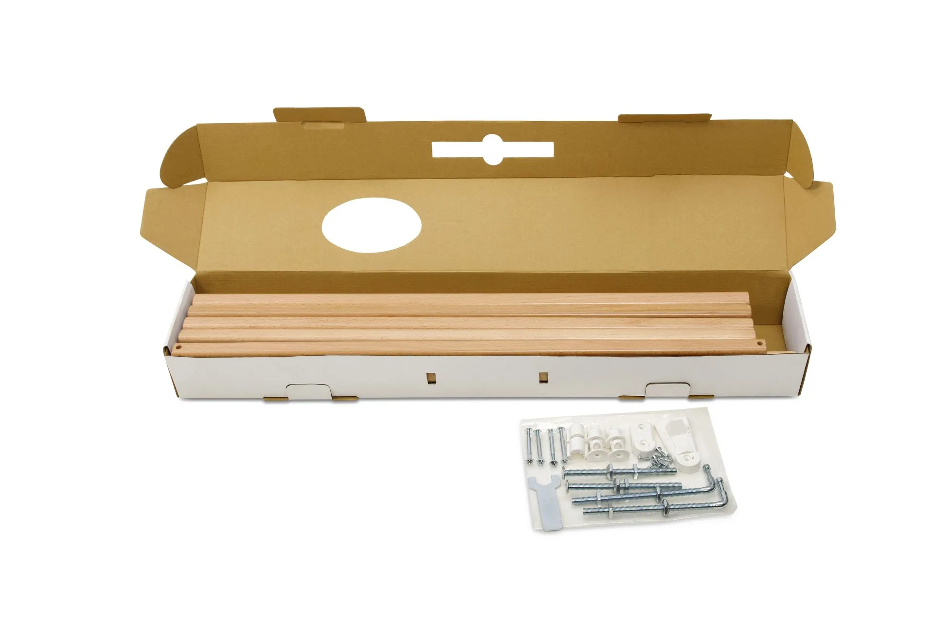 Tür- und Treppenschutzgitter Modilok für Öffnungen 63-103.5 cm aus Holz