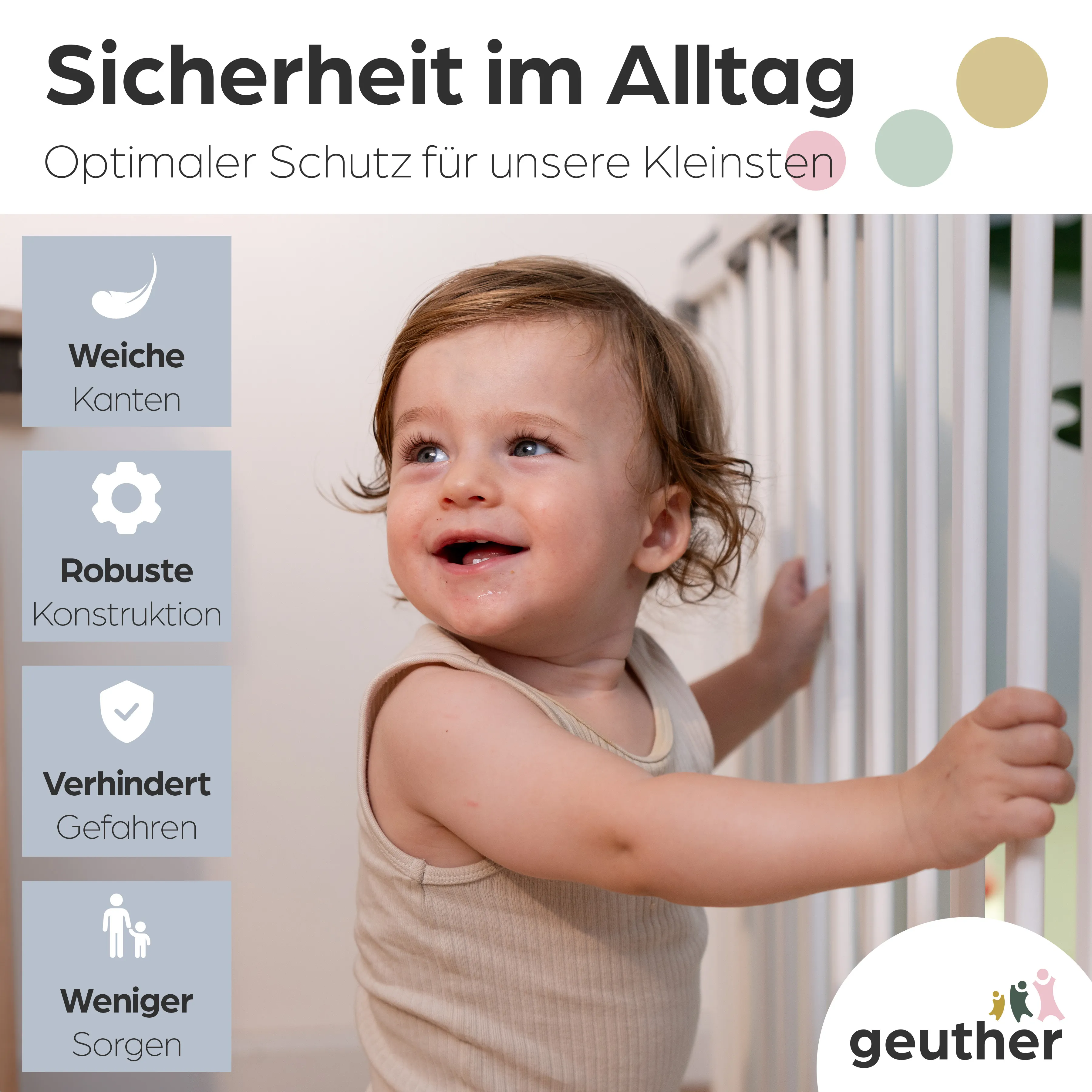 Türschutzgitter Oris (2732+) für Öffnungen von 58 cm - 93 cm aus Holz
