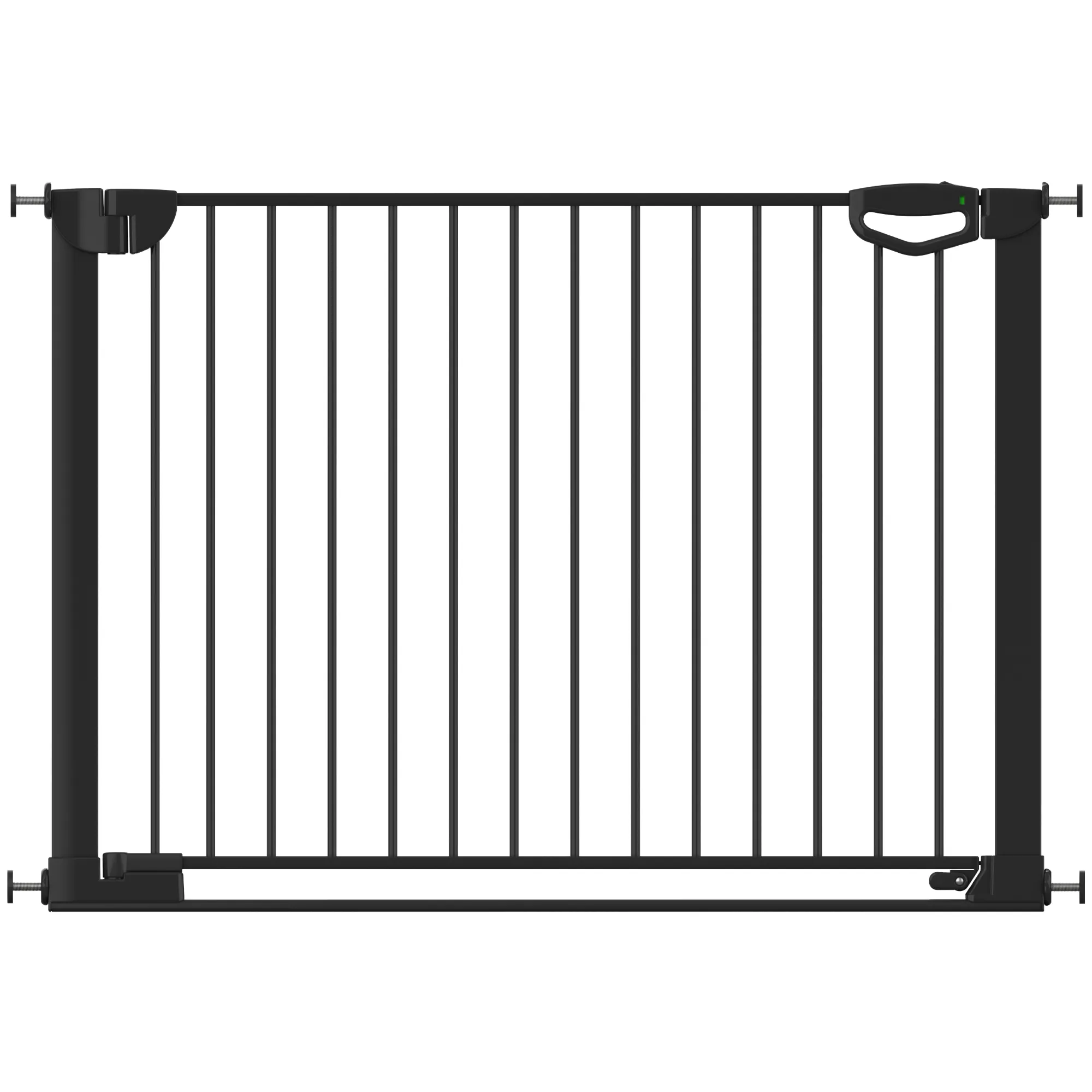 Tür- & Treppenschutzgitter Easylock mit Flatstep 111 cm - 118 cm - Schwarz