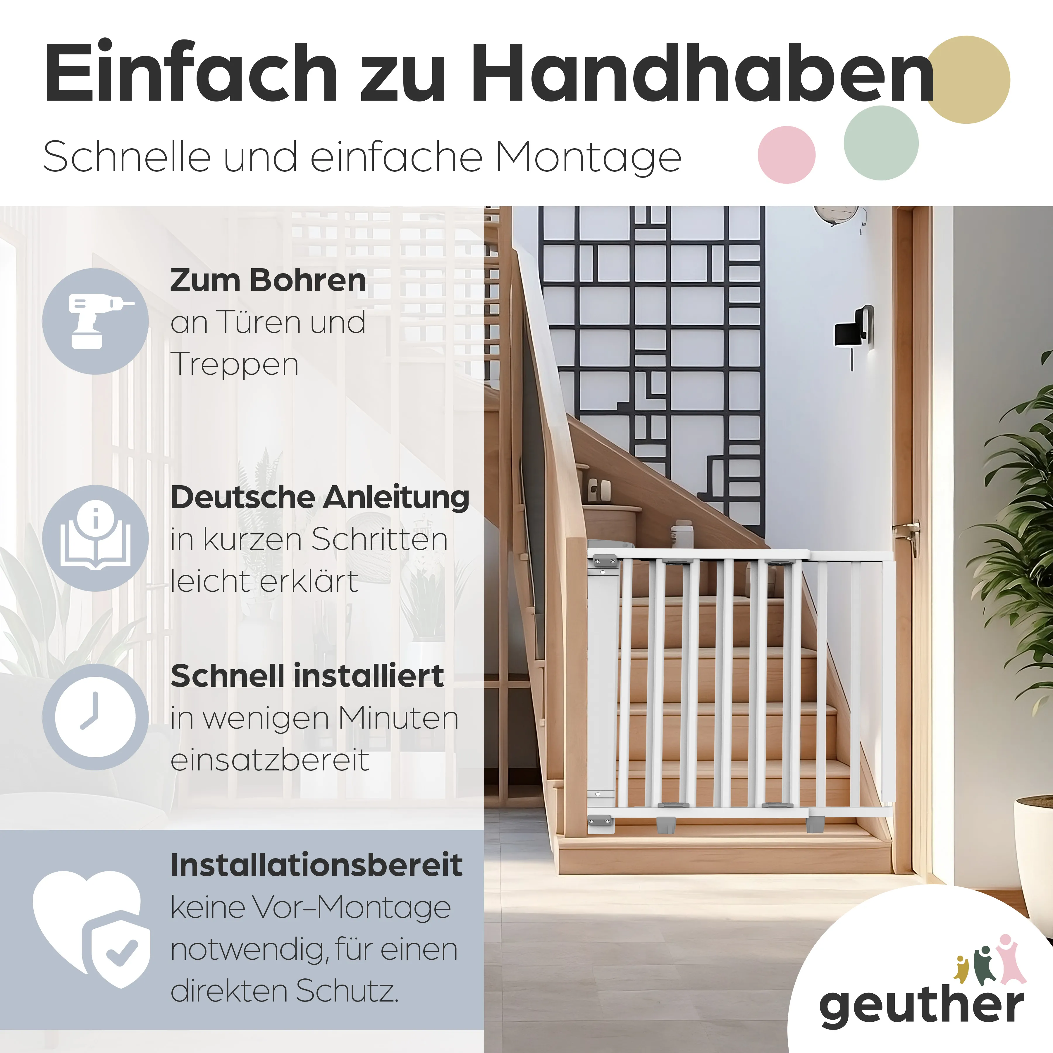 Türschutzgitter Oris (2734+) für Öffnungen von 78,5 cm - 133 cm