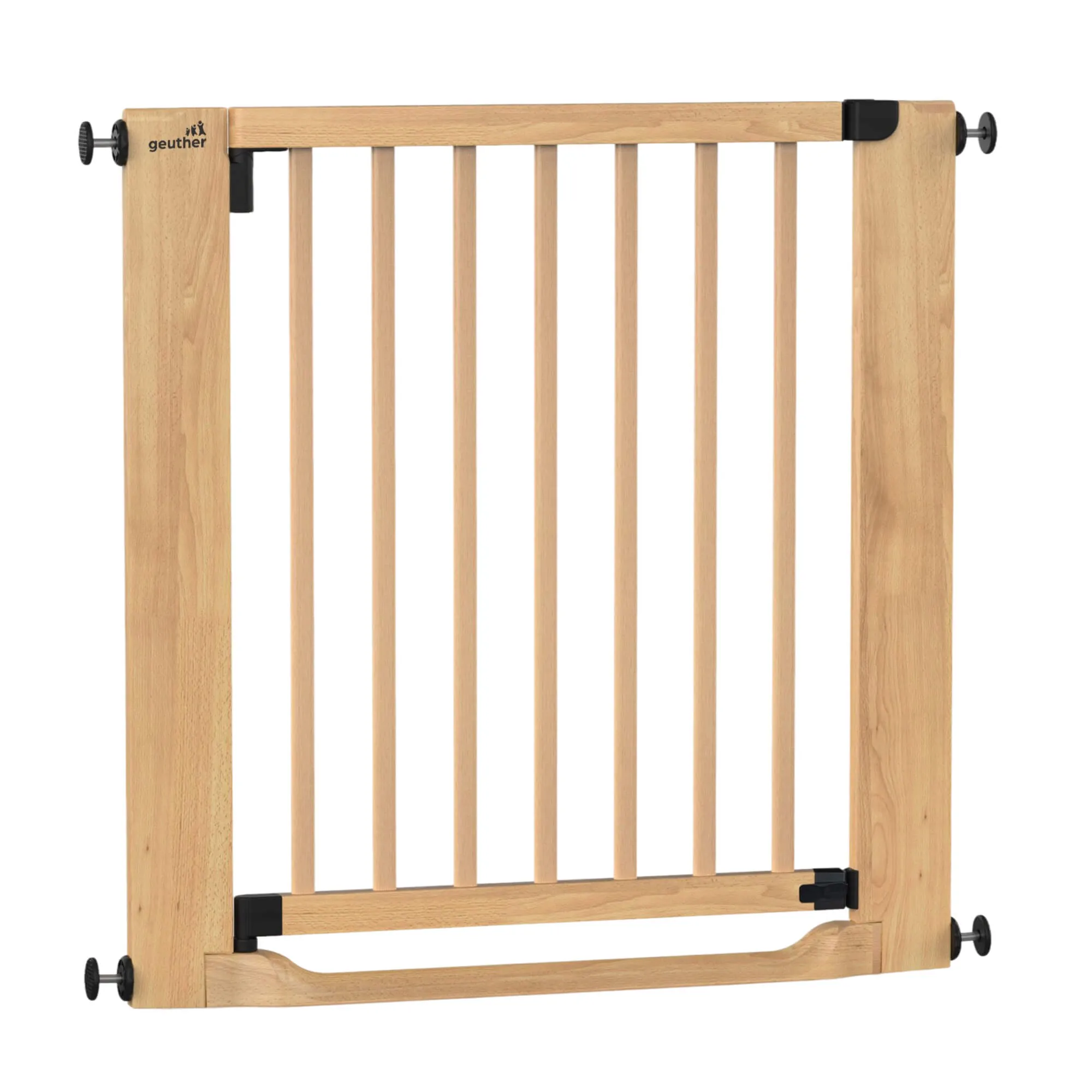 Türschutzgitter Easylock mit Flatstep aus Holz - 79 cm - 87 cm