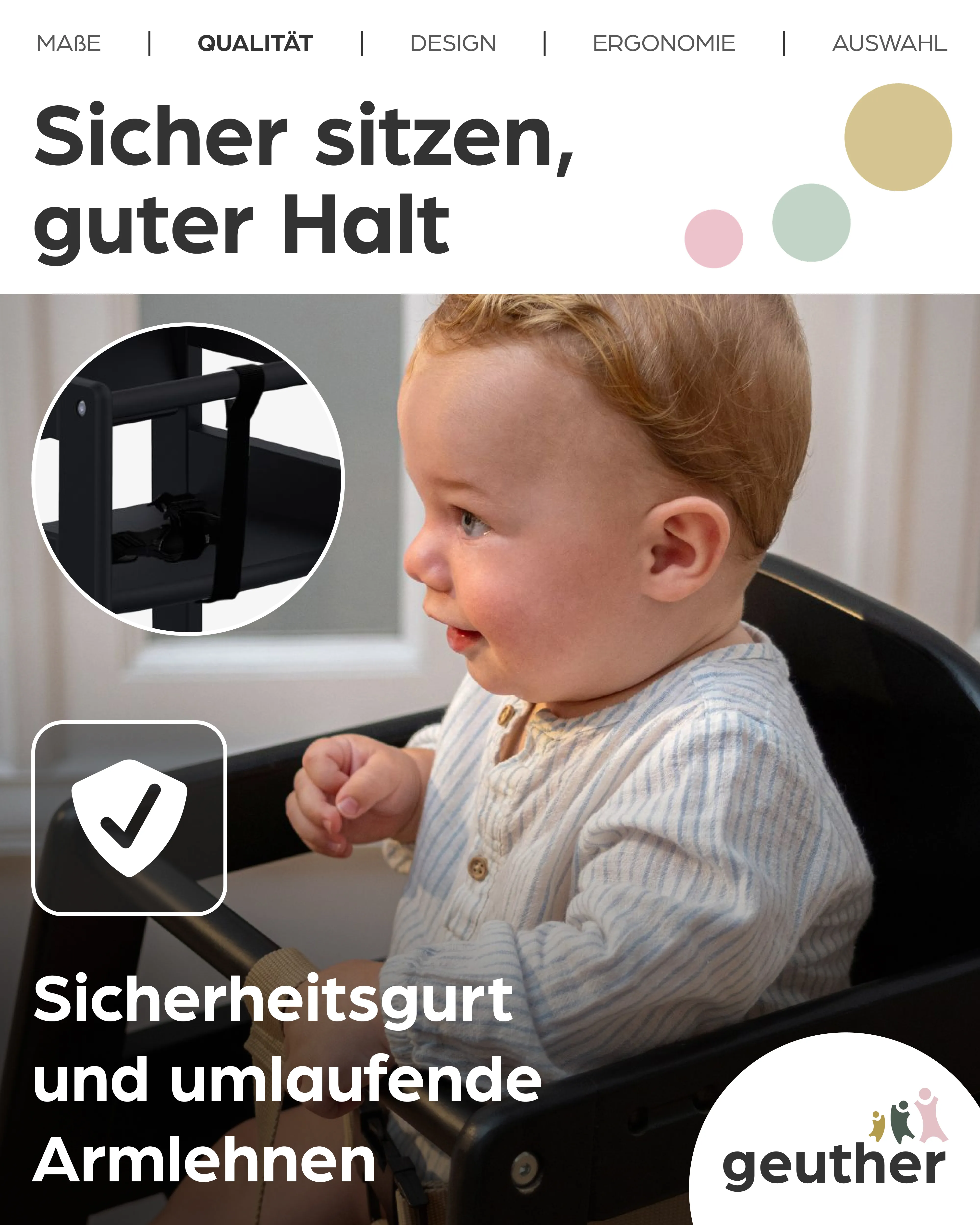 Emma - Stapelbarer Hochstuhl aus Holz