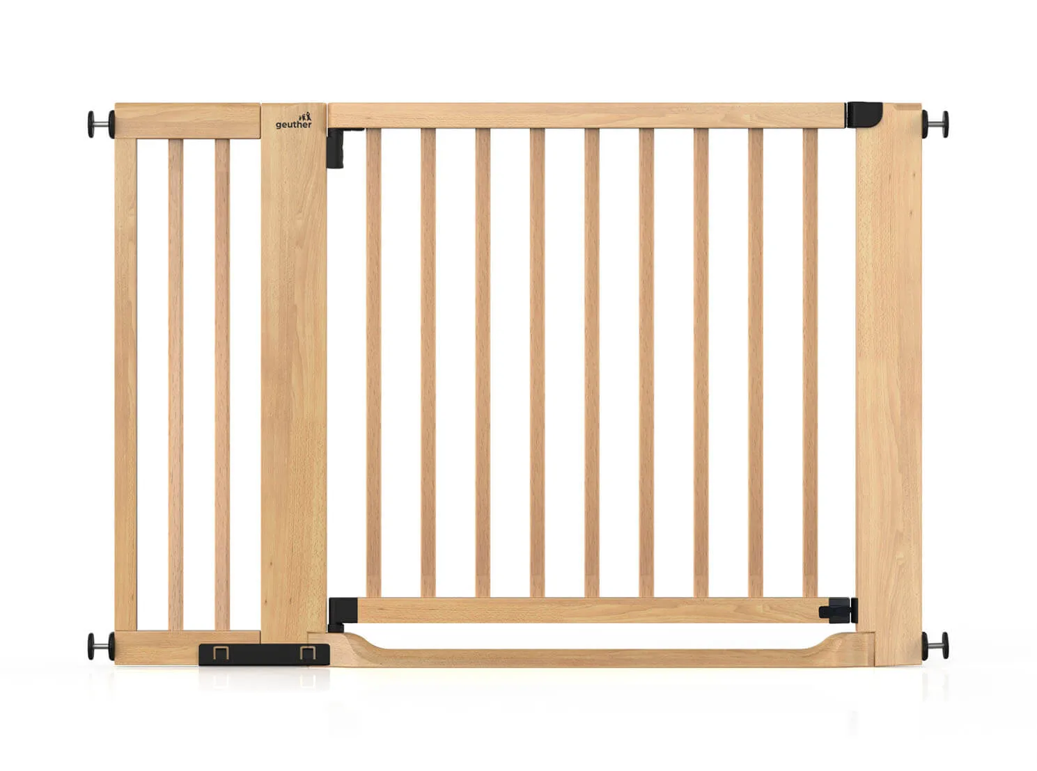 Türschutzgitter Easylock mit Flatstep aus Holz - 115 cm - 123 cm