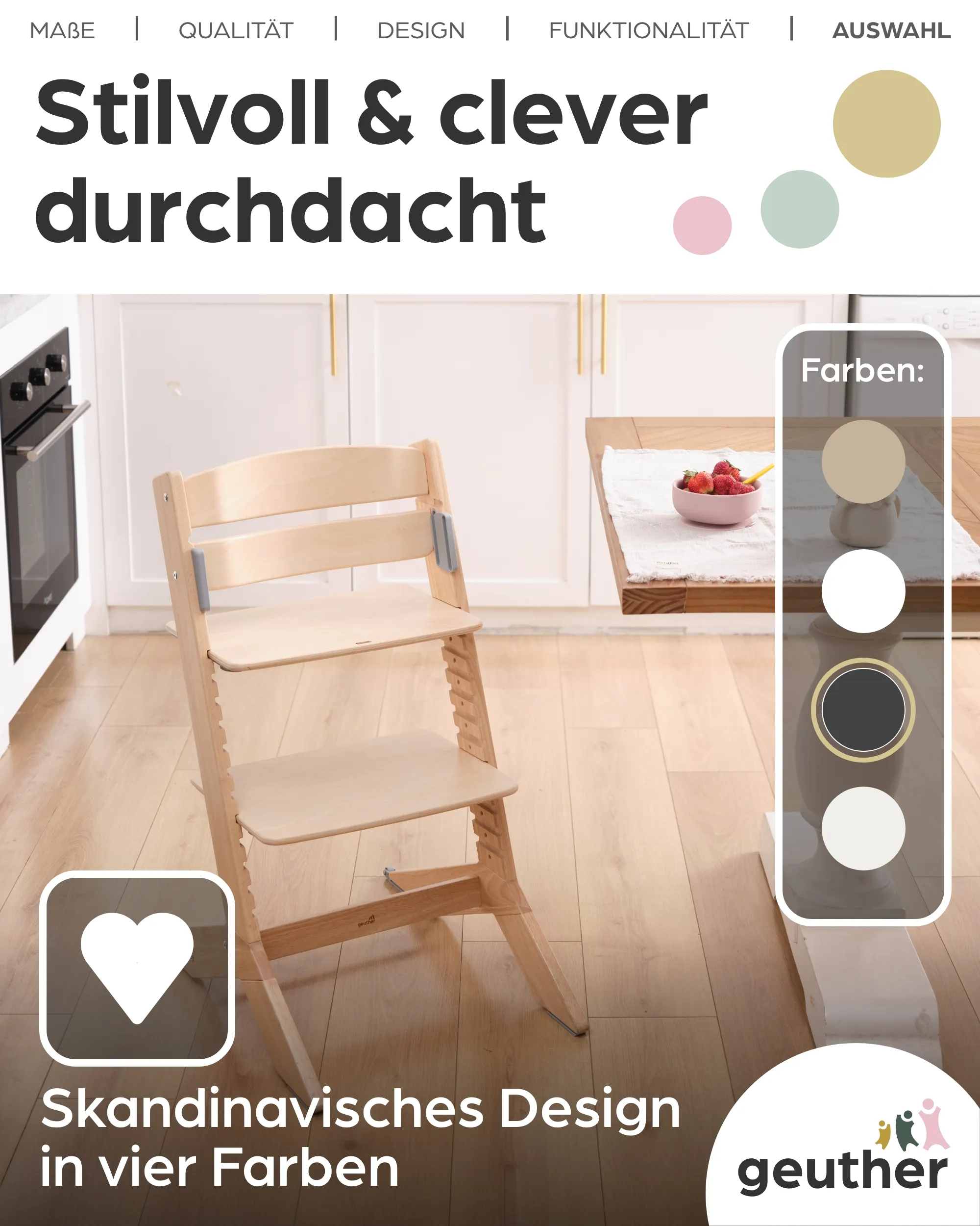 NALA - Baby- & Kinderhochstuhl aus Holz