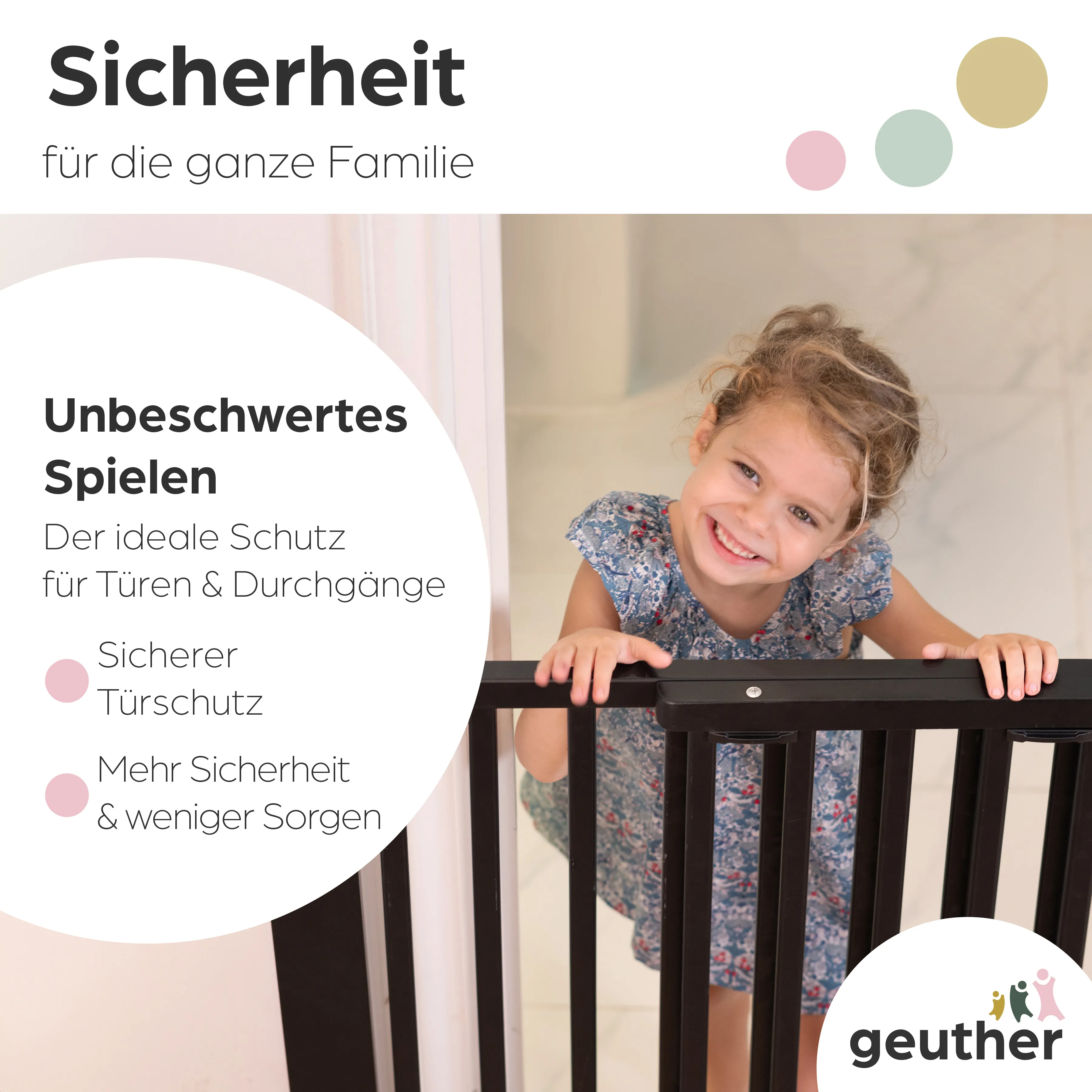 Türschutzgitter Oris (2734+) für Öffnungen von 78,5 cm - 133 cm aus Holz
