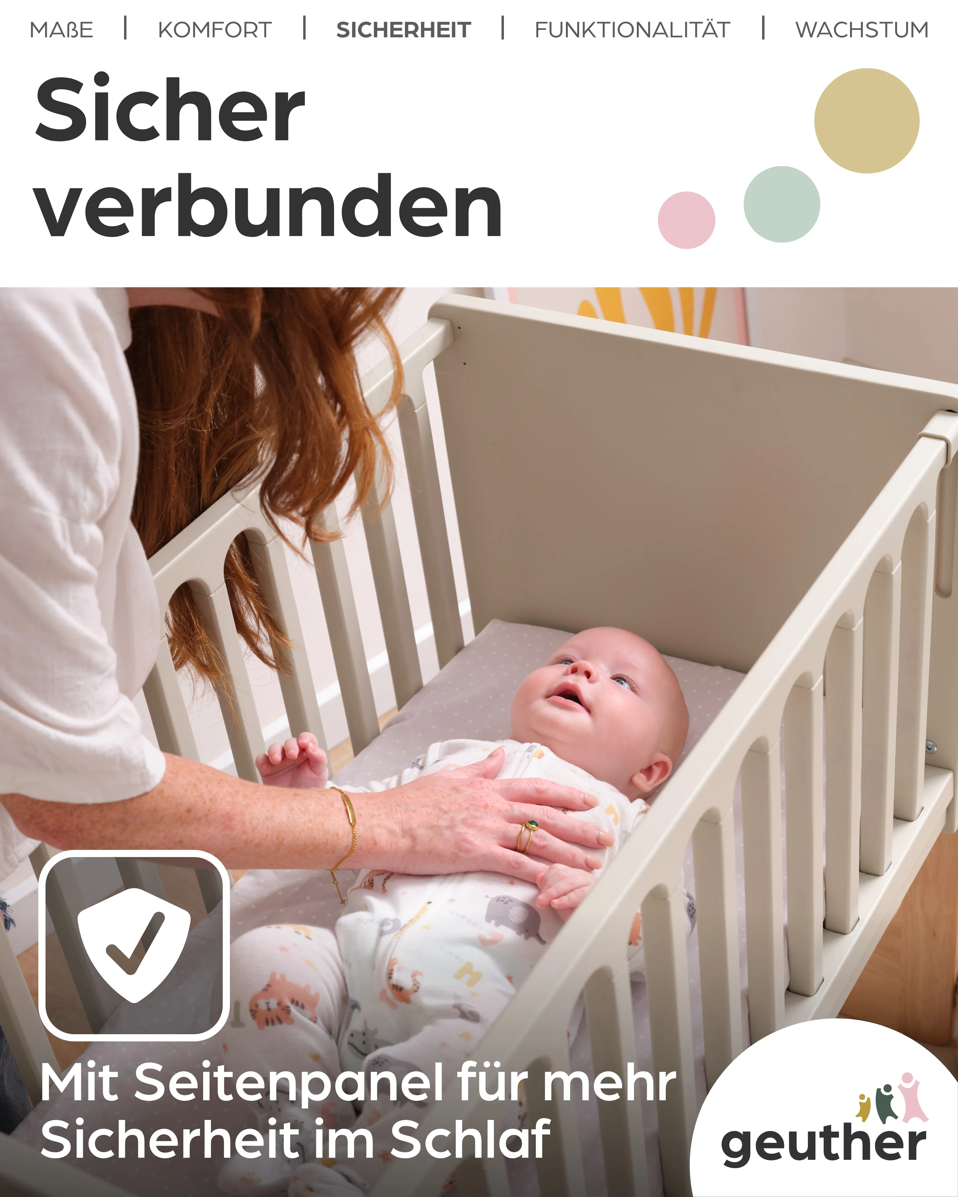 HATO - Baby- & Beistellbett 4in1