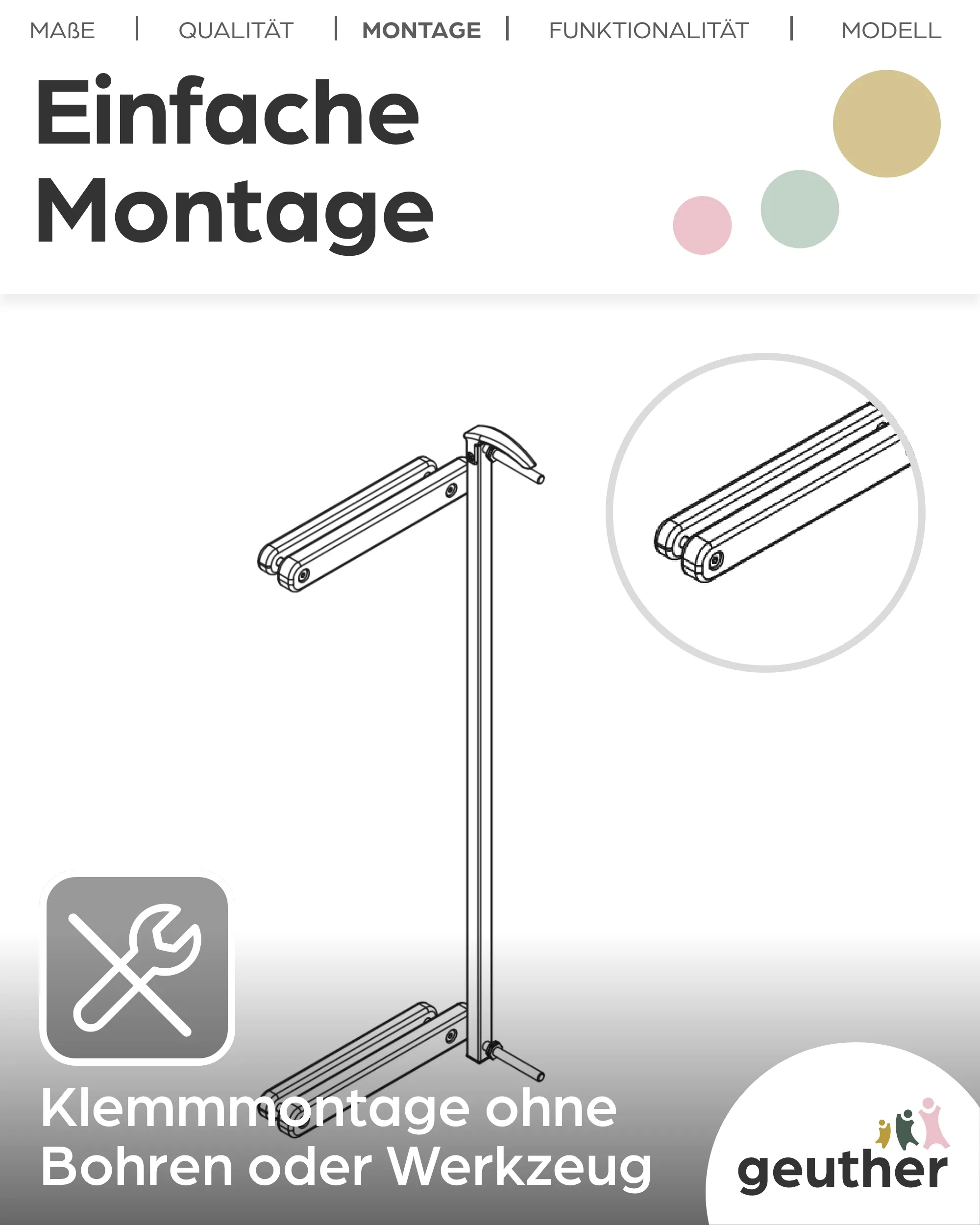 Zusatzklemme Easylock Wood Plus