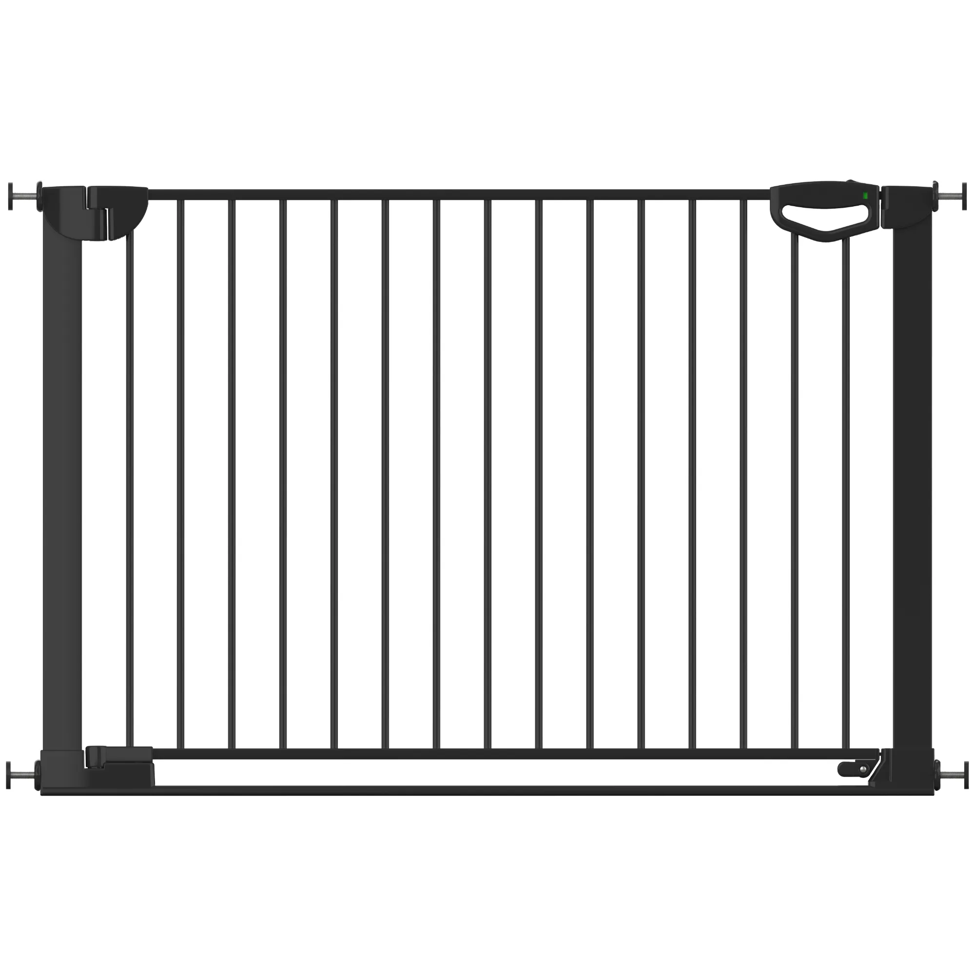 Tür- & Treppenschutzgitter Easylock mit Flatstep 118 cm - 125 cm - Schwarz