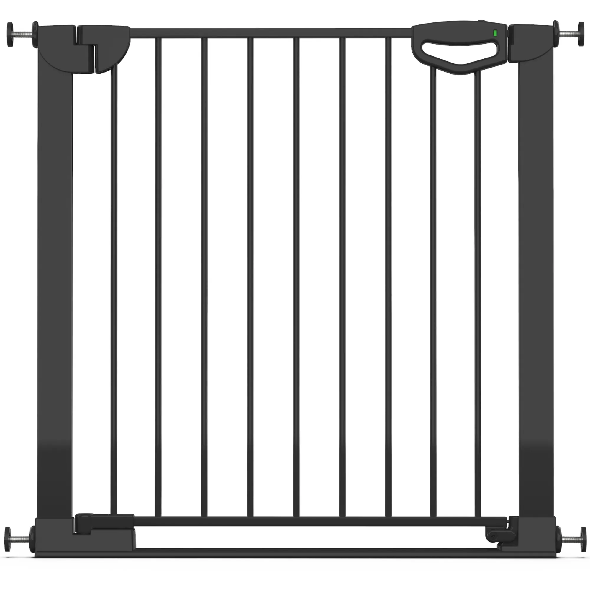 Tür- & Treppenschutzgitter Easylock mit Flatstep 83 cm - 90 cm - Schwarz