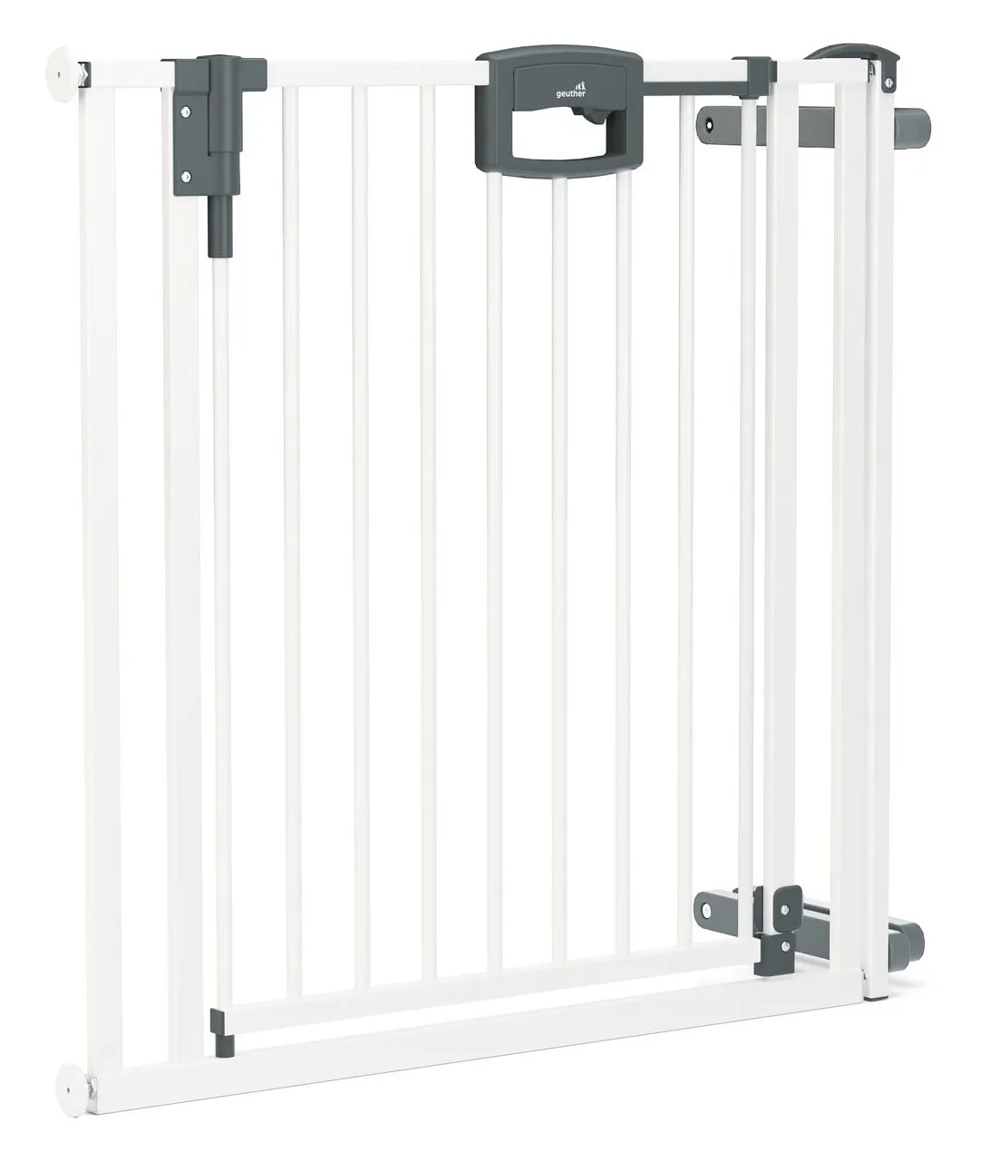 Tür- und Treppenschutzgitter Easylock Plus zum Klemmen Metall von 84,5 cm bis 124,5 cm