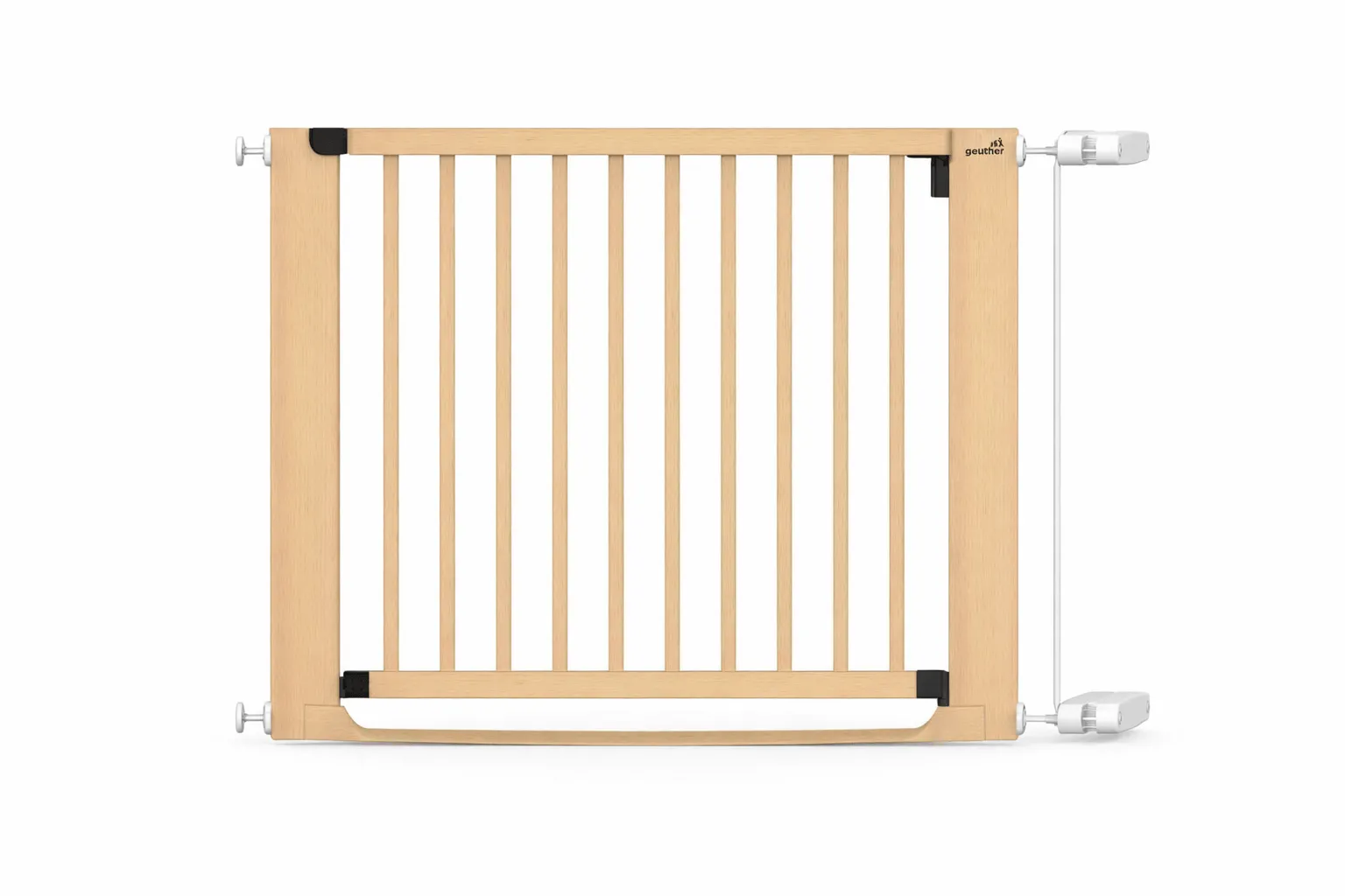 Treppenschutzgitter Easylock mit Flatstep aus Holz - 71 cm - 79 cm
