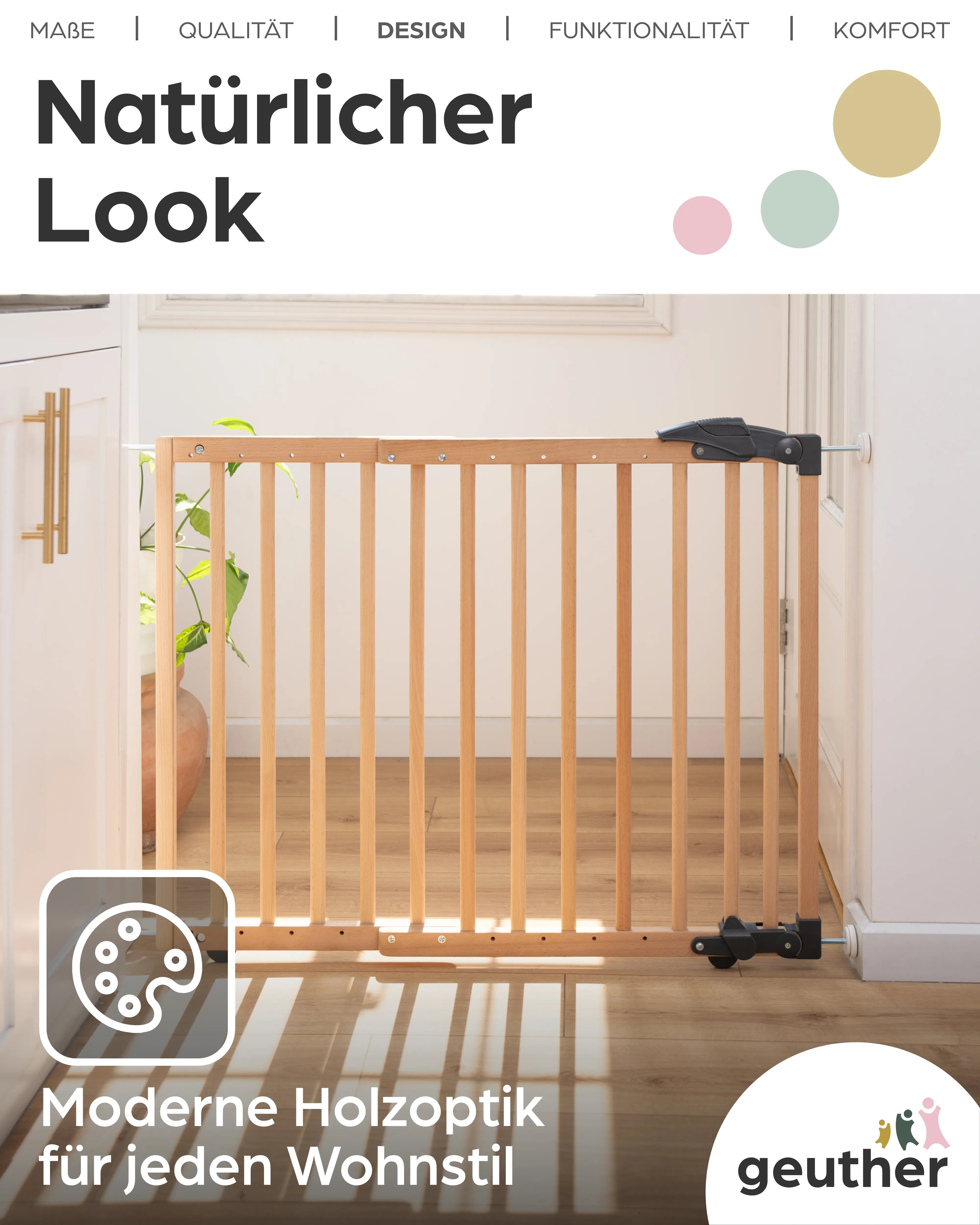 Türschutzgitter Nina (2714) für Öffnungen von 68-102 cm aus Holz