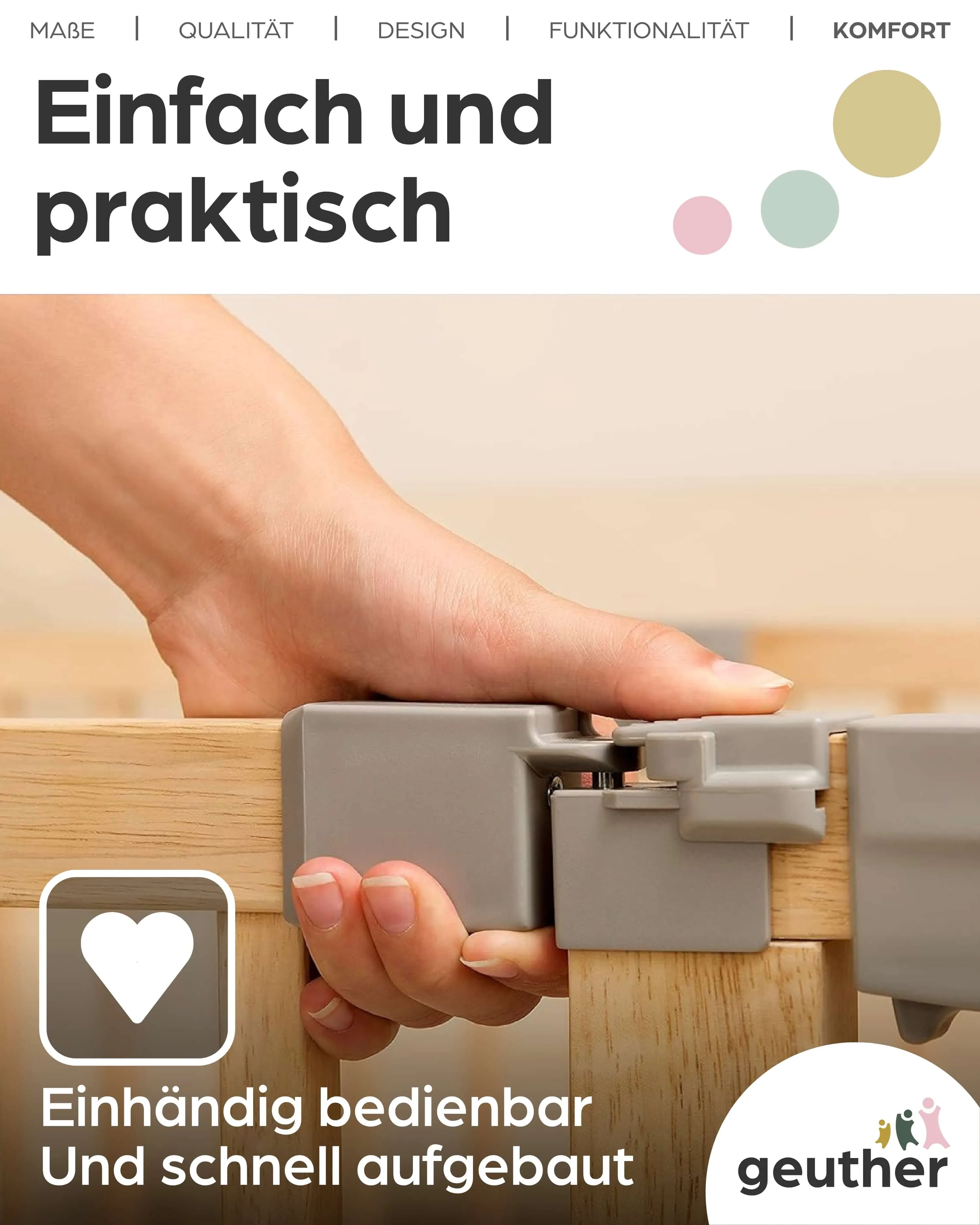 Variables Konfigurationsgitter Yoko für Bereiche von 95 - 260 cm aus Holz