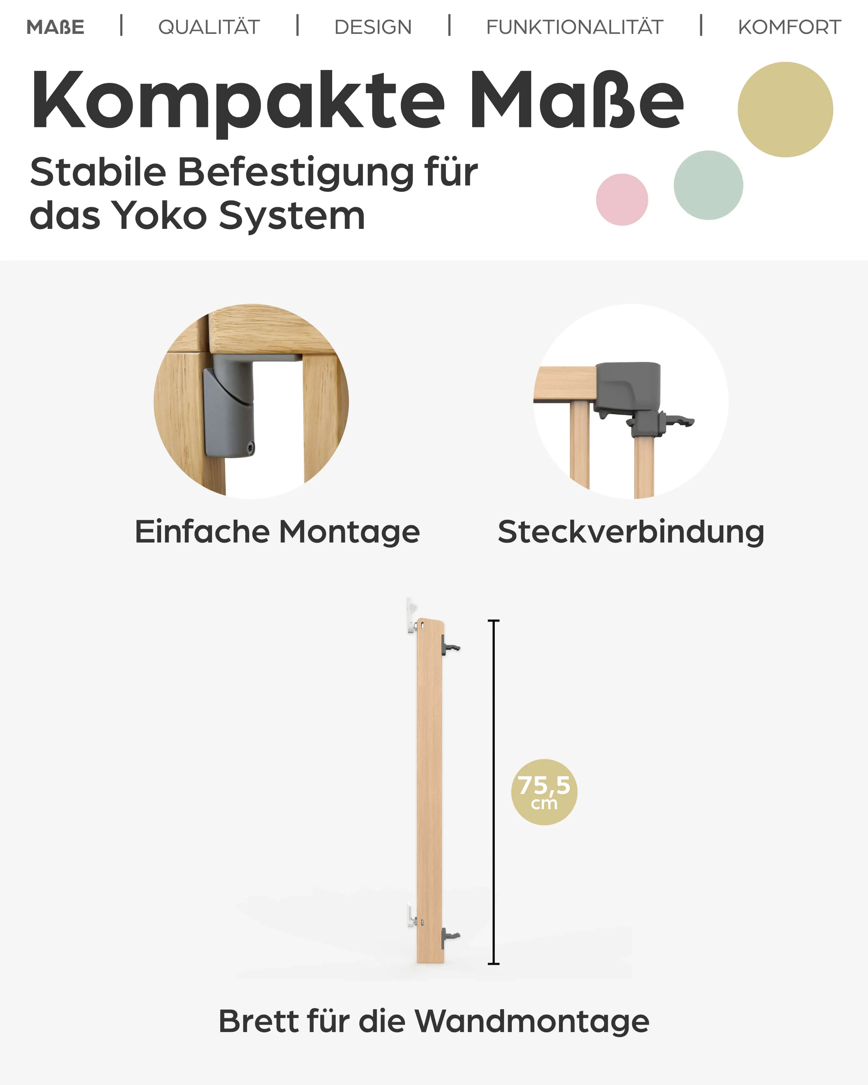 Konfigurationsgitter Yoko - Panel für Wandmontage