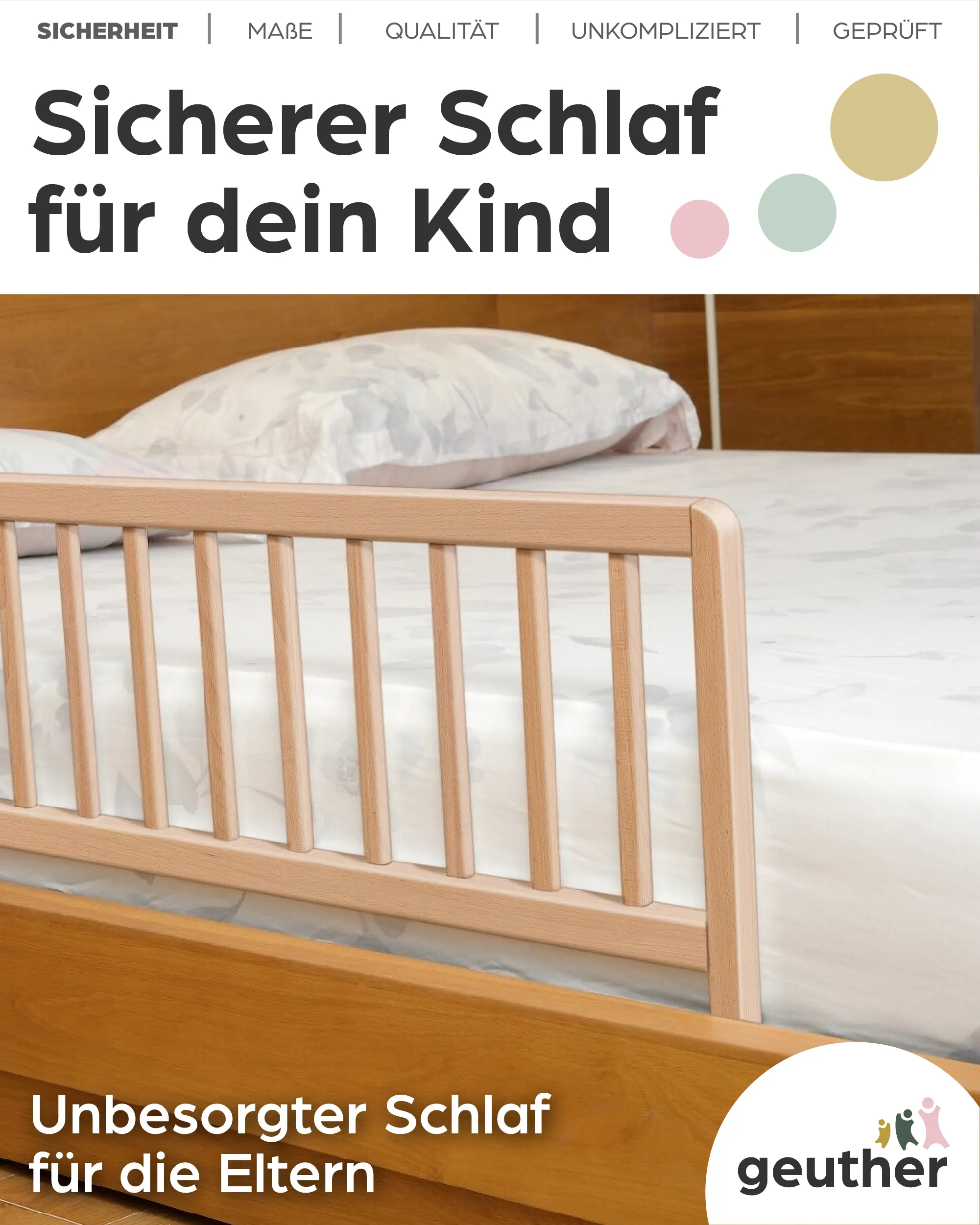 Bettschutzgitter in 110 cm