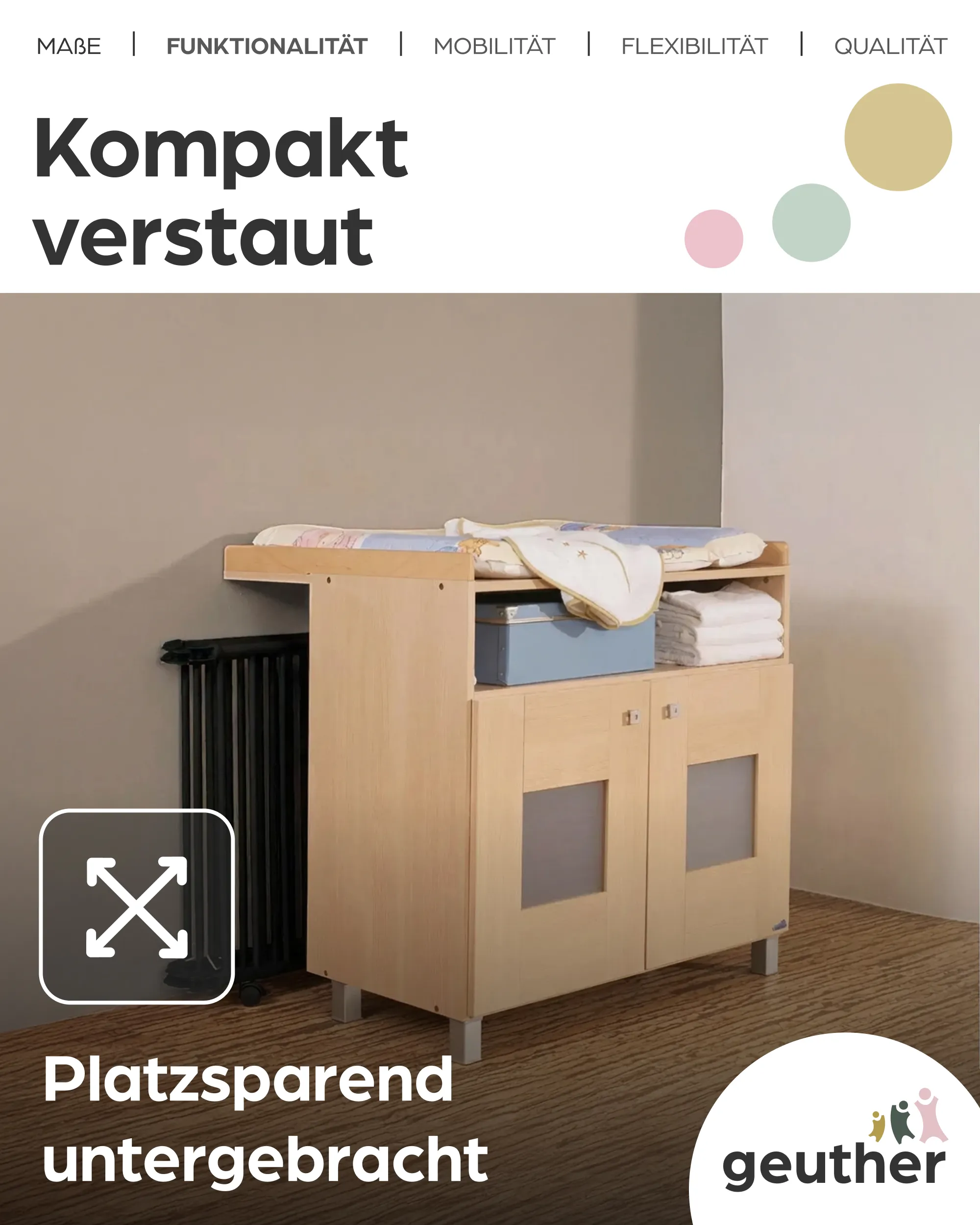 Laufgitter Lucilee. 76x97 und 90x97 cm. mobil auf Rollen