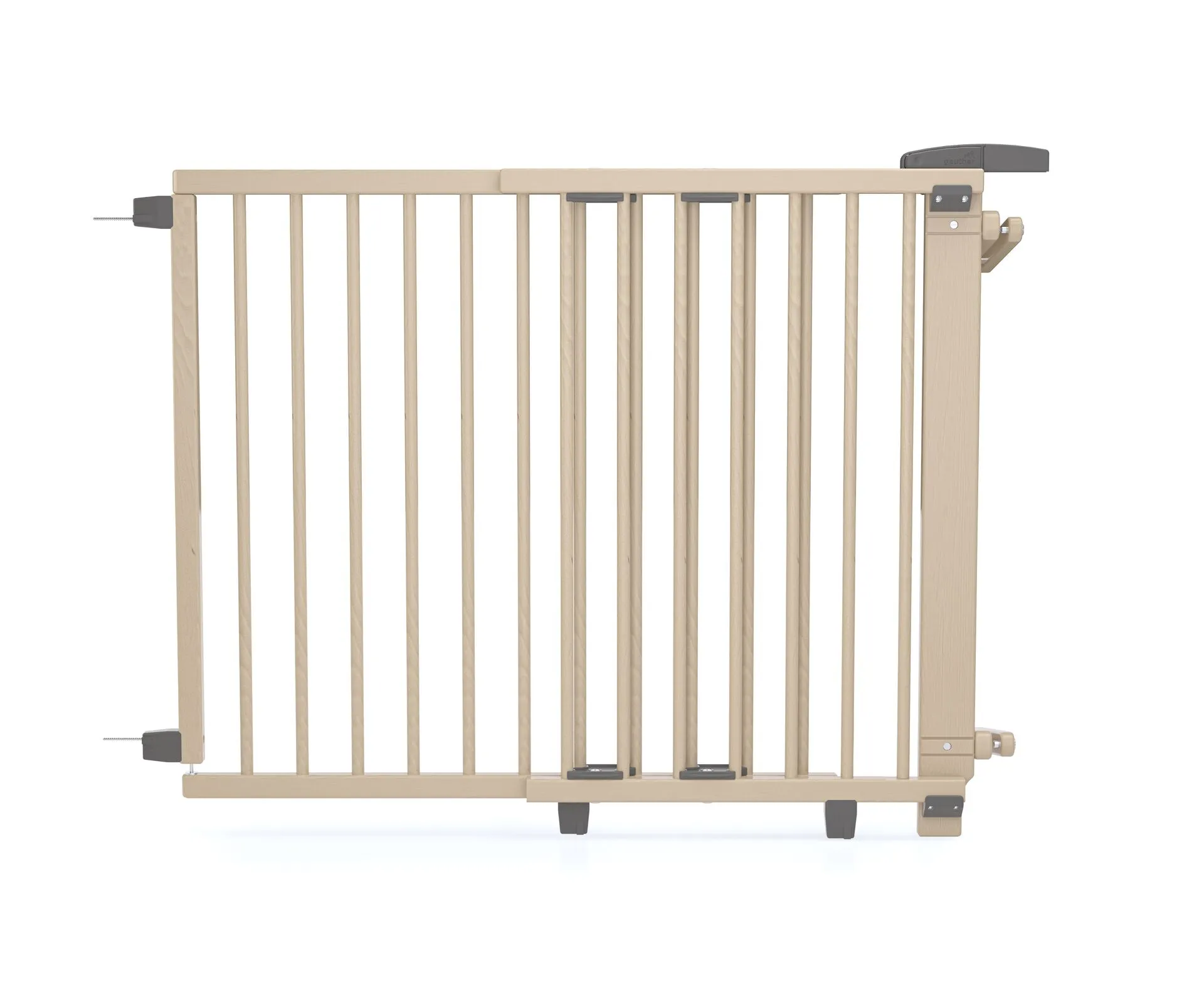 Rundstab Treppenschutzgitter Oris (2733/2735) für Öffnungen von 95 cm - 135 cm aus Holz
