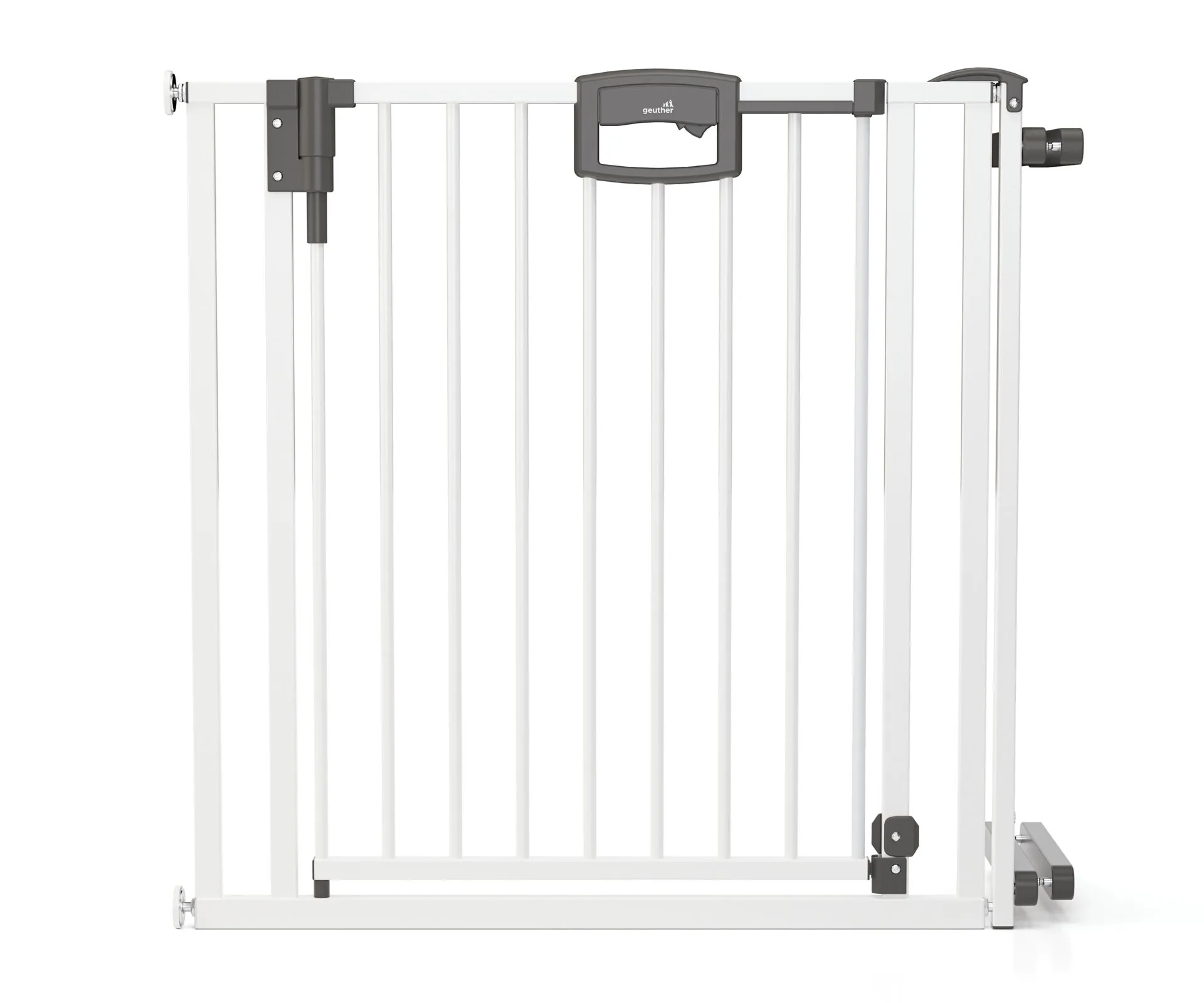 Tür- und Treppenschutzgitter Easylock Plus zum Klemmen Metall von 84,5 cm bis 124,5 cm