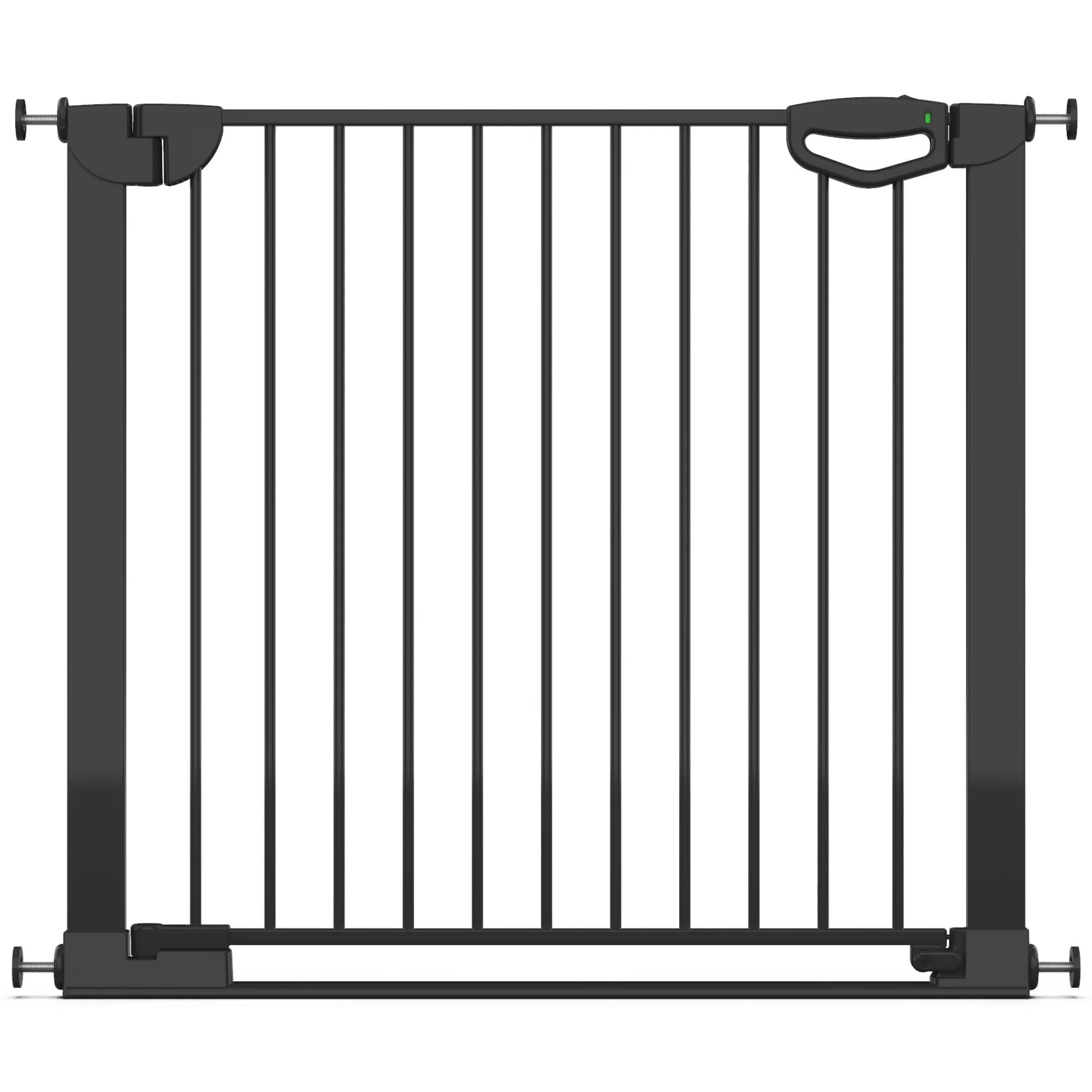 Tür- & Treppenschutzgitter Easylock mit Flatstep 90 cm - 97 cm - Schwarz