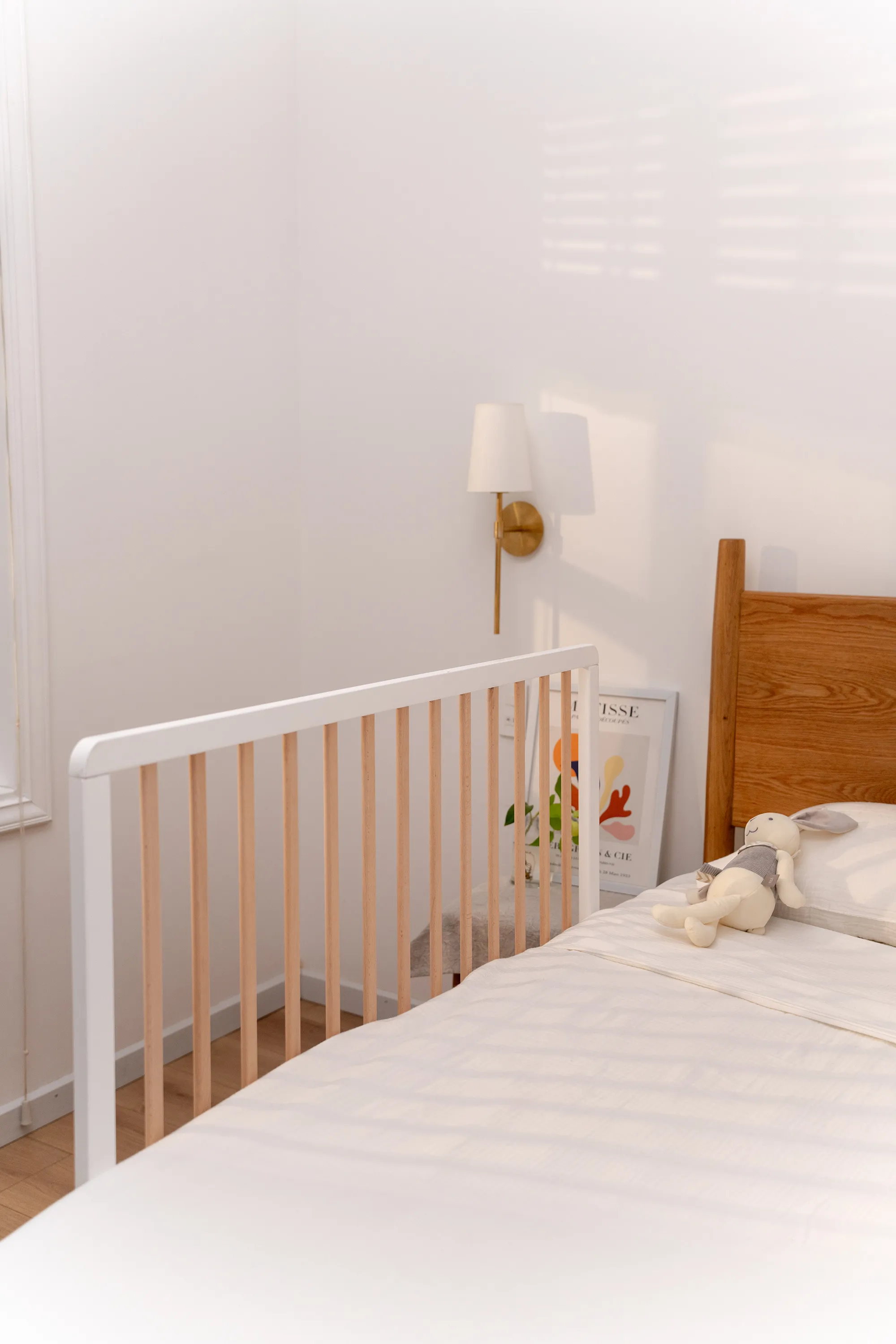 Bettschutzgitter Lissi für Boxspring Betten, 60 cm hoch, 110 cm lang